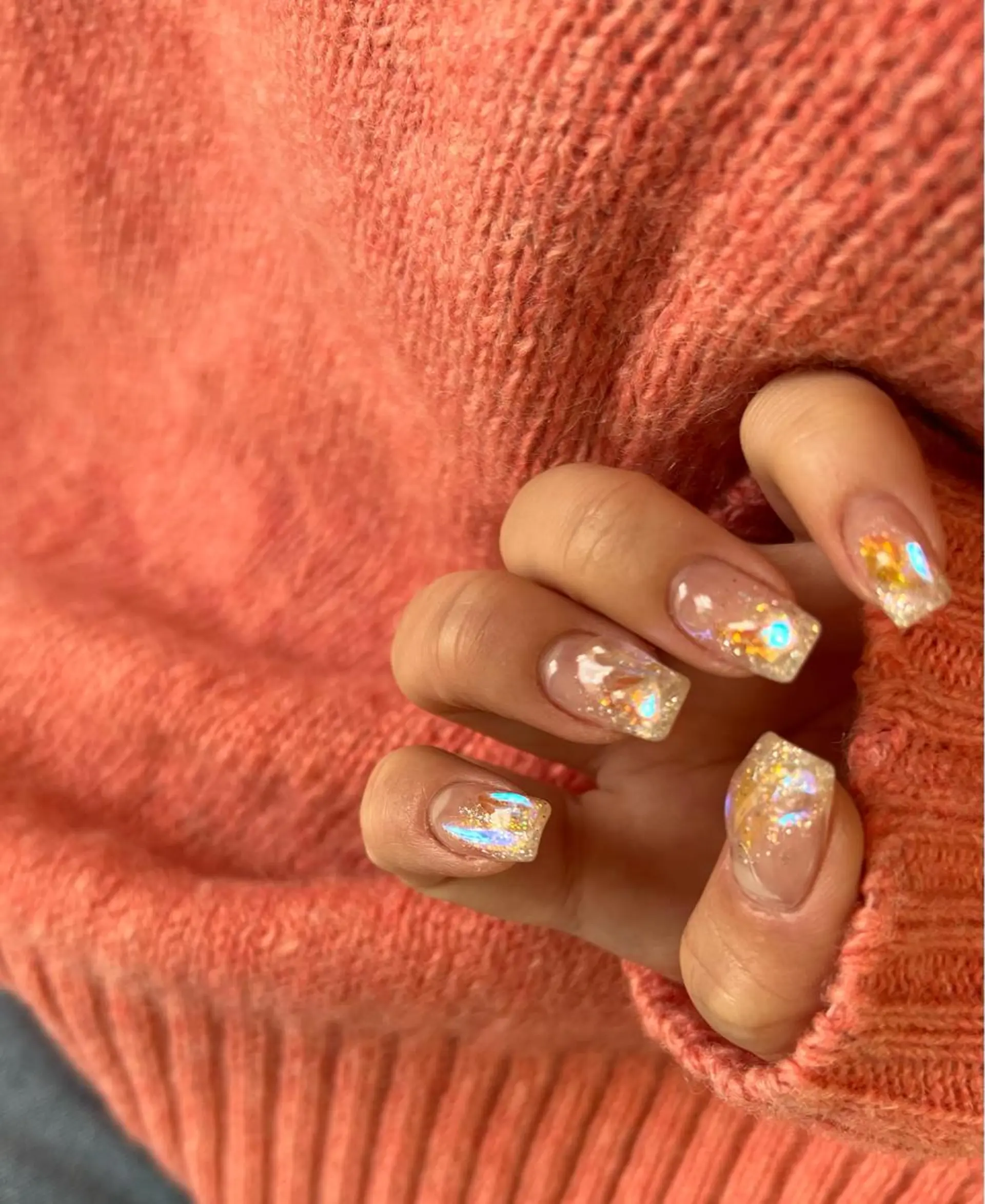 ネイル オーロラネイル キラキラネイル 持ち込み ニュアンスネイル ハンドネイル ハンドケア Charme. NOBUKOのネイルデザイン