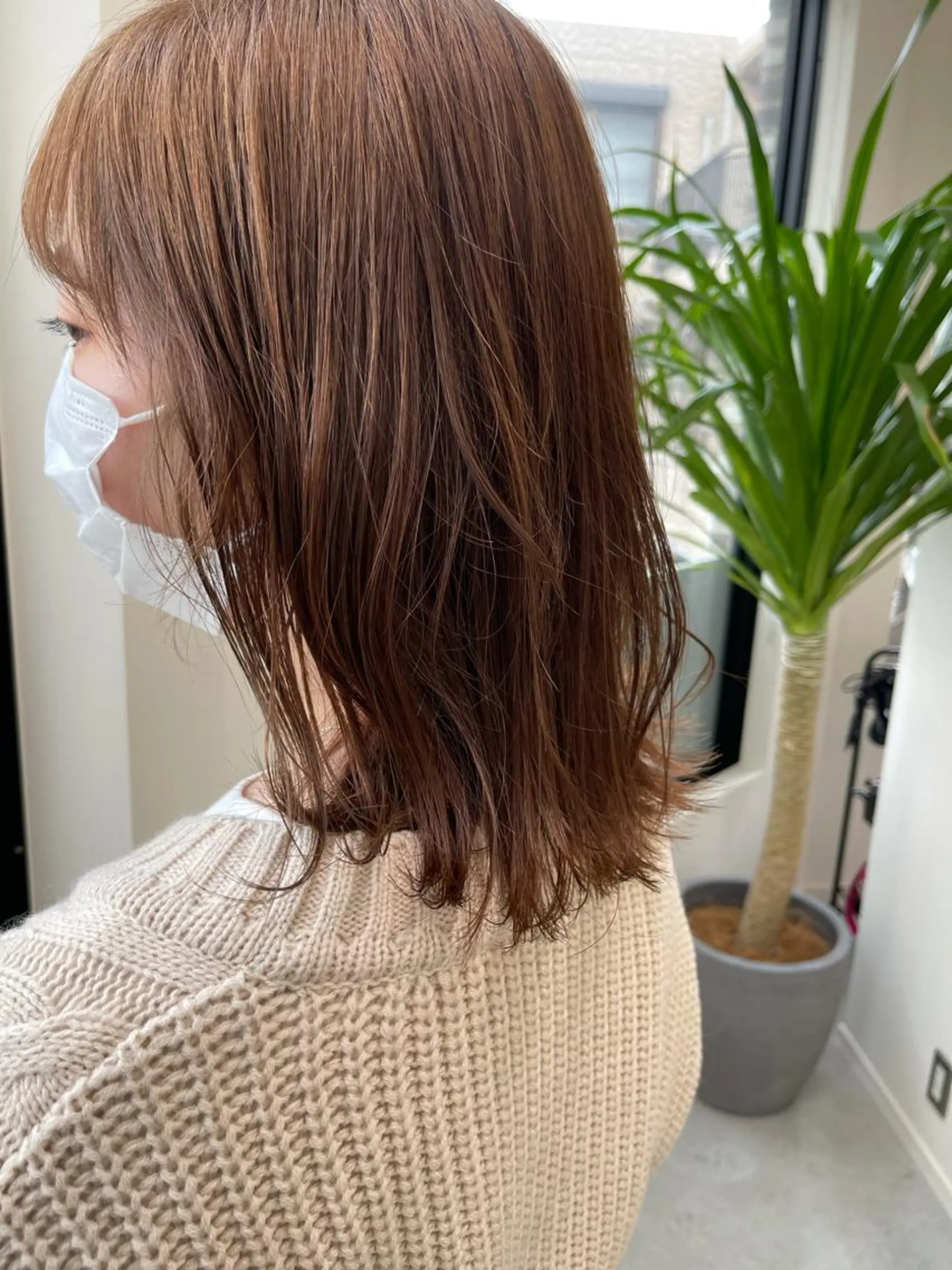 ミディアム カット ヘアカラー トリートメント イメチェンカット✂️ 錦糸町佐藤店長のヘアスタイル
