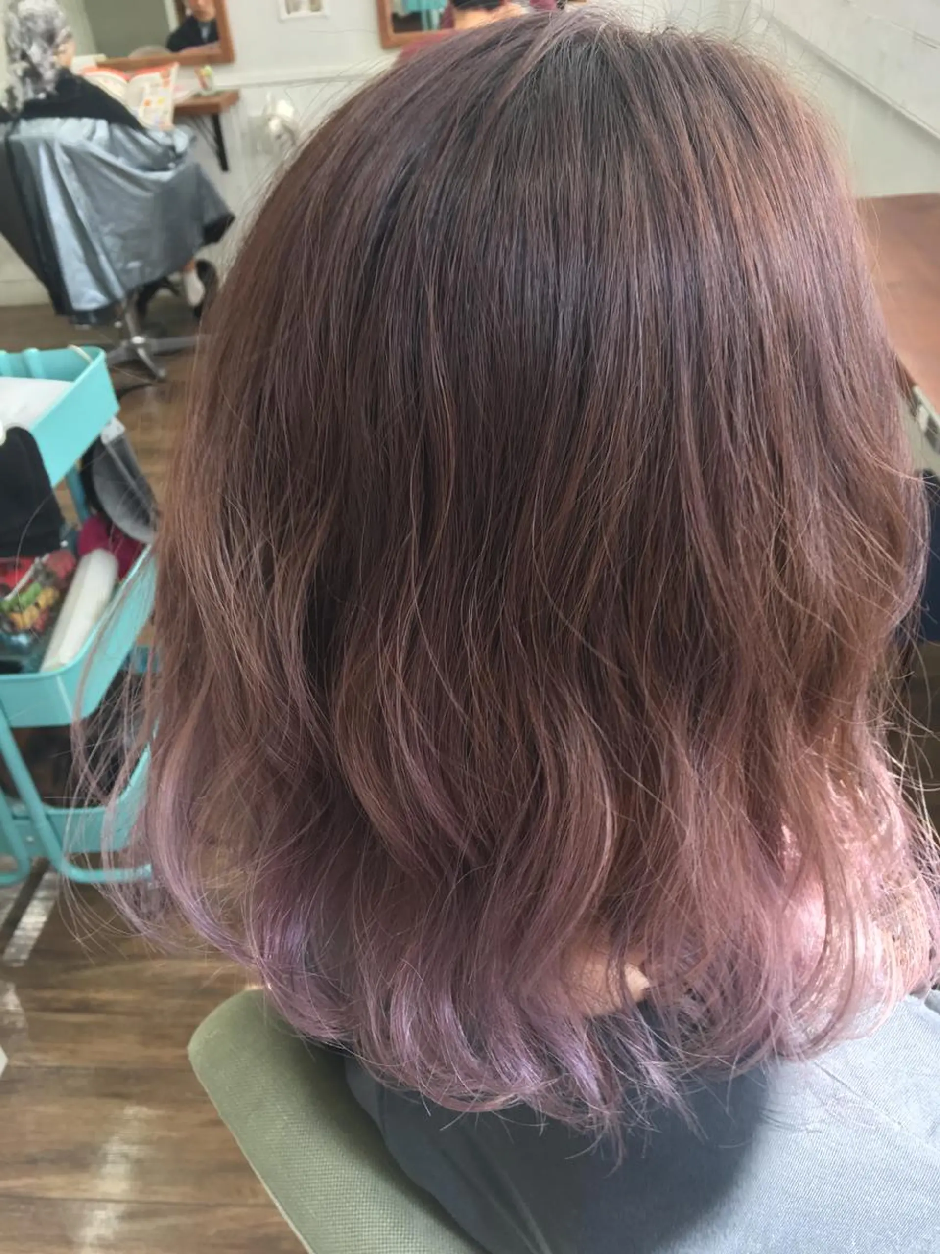 カラー ブリーチ毛縮毛矯正 👑山口のヘアスタイル