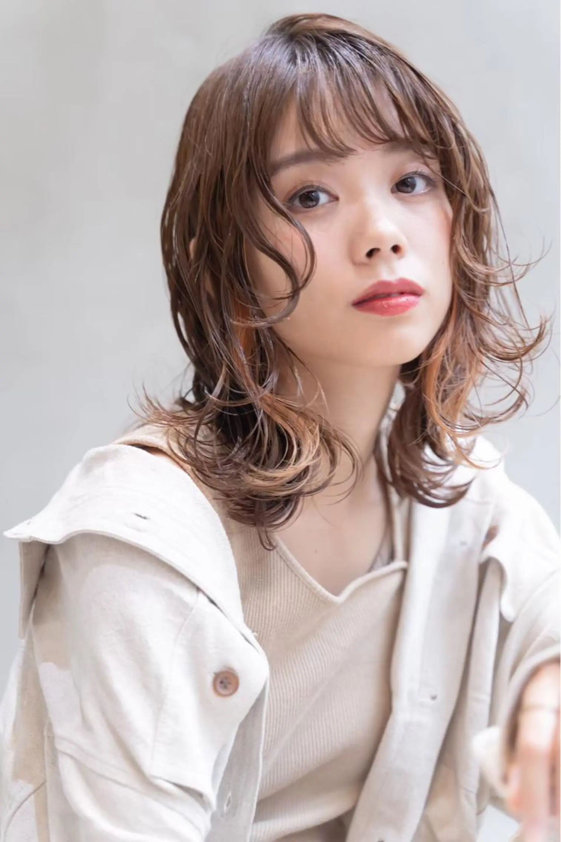 セミロング ウルフカット 🏄MUSASHI カラー/レイヤー/のヘアスタイル