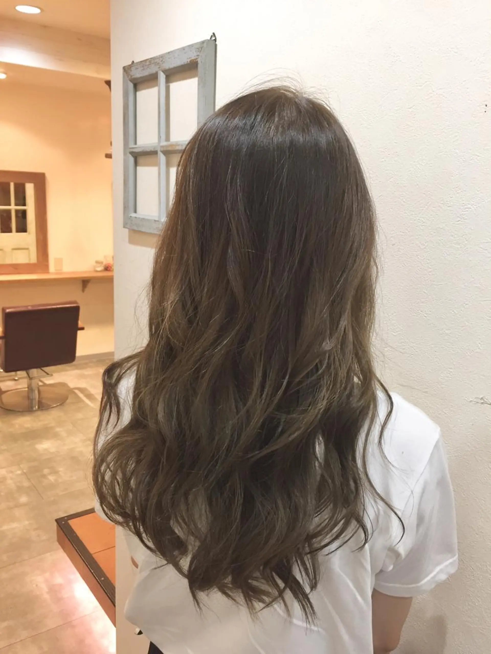 セミロング カラー 透明感カラー ヘアカラー トリートメント 透明感/ 美髪矯正/田中恭のヘアスタイル