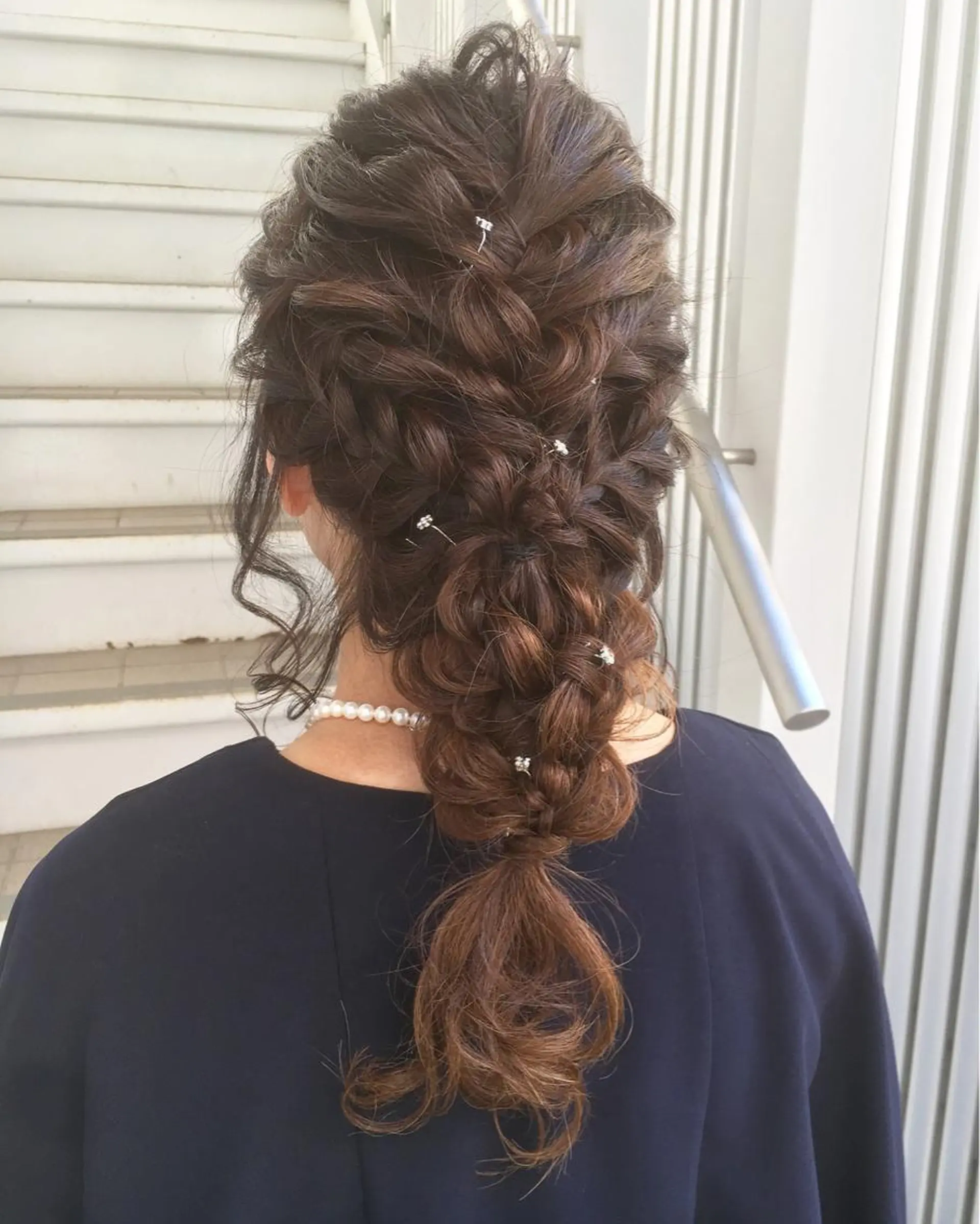 ロング カラー ヘアアレンジ 榎園 由美のヘアスタイル