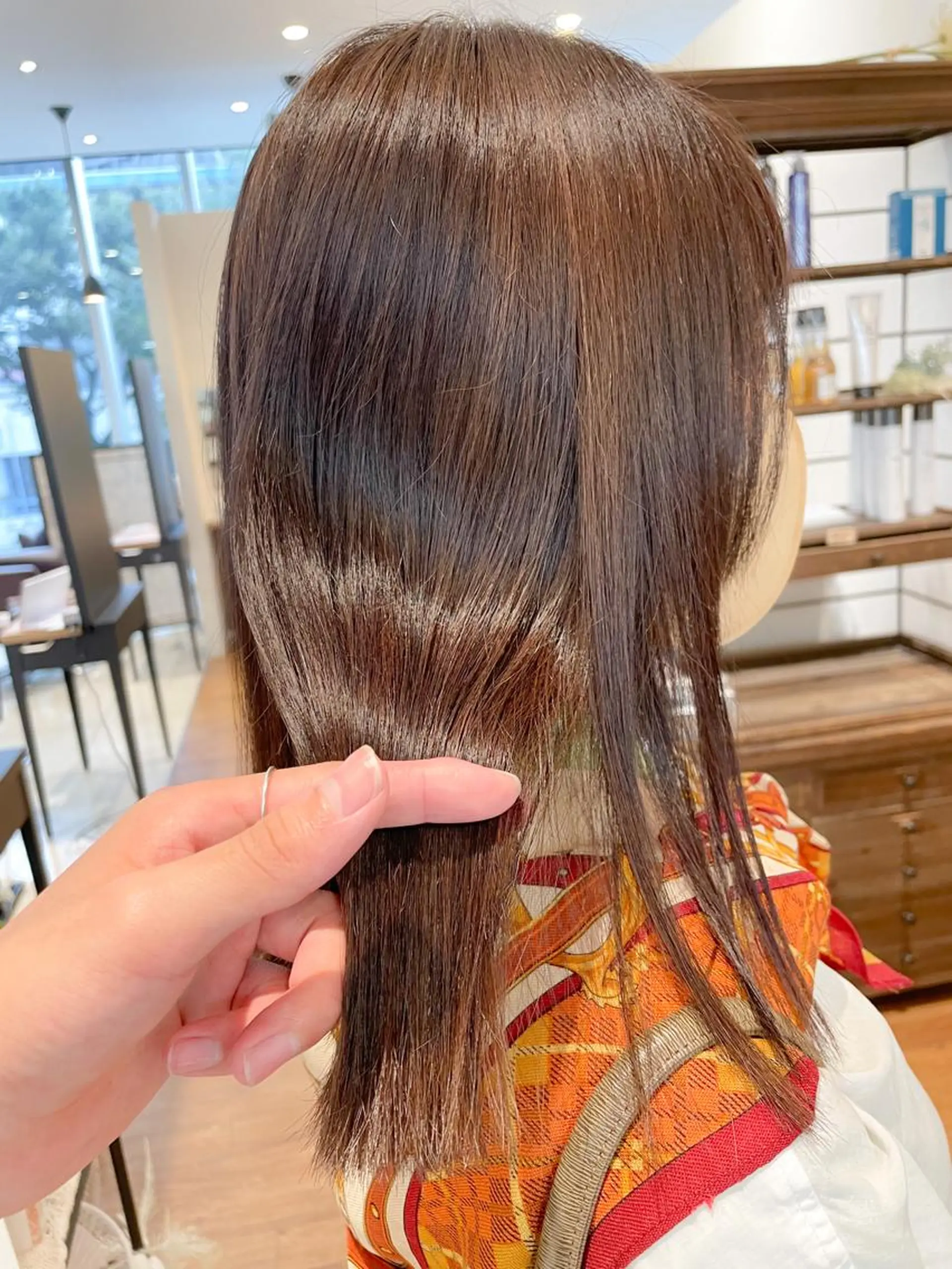 ミディアム カラー ヘアカラー トリートメント 髪質改善/ブリーチ 田代 龍我のヘアスタイル