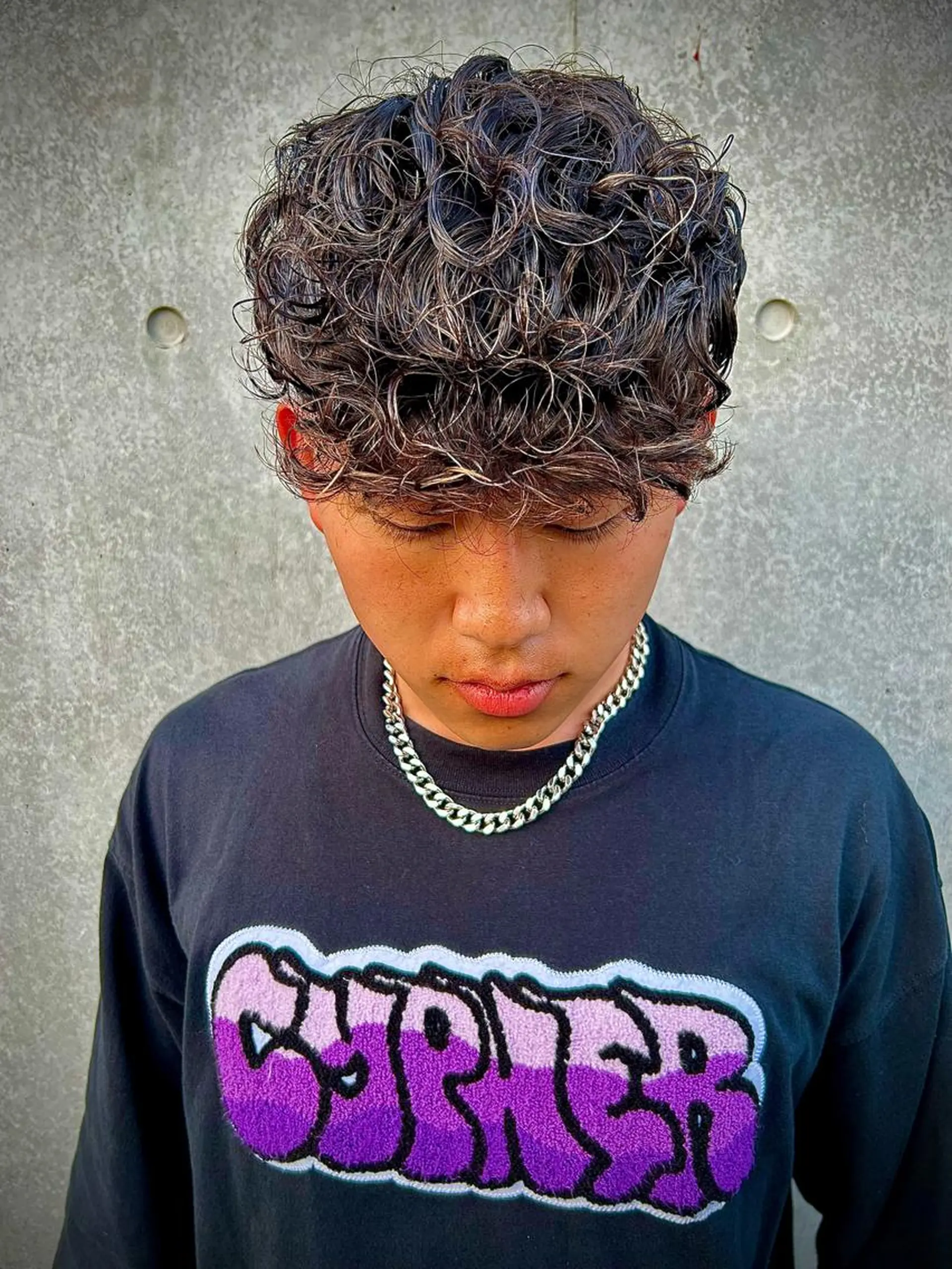 パーマ メンズ スペインカール men's salon SOL所属・TAIYO帯広/ メンズパーマ/波巻きのヘアスタイル