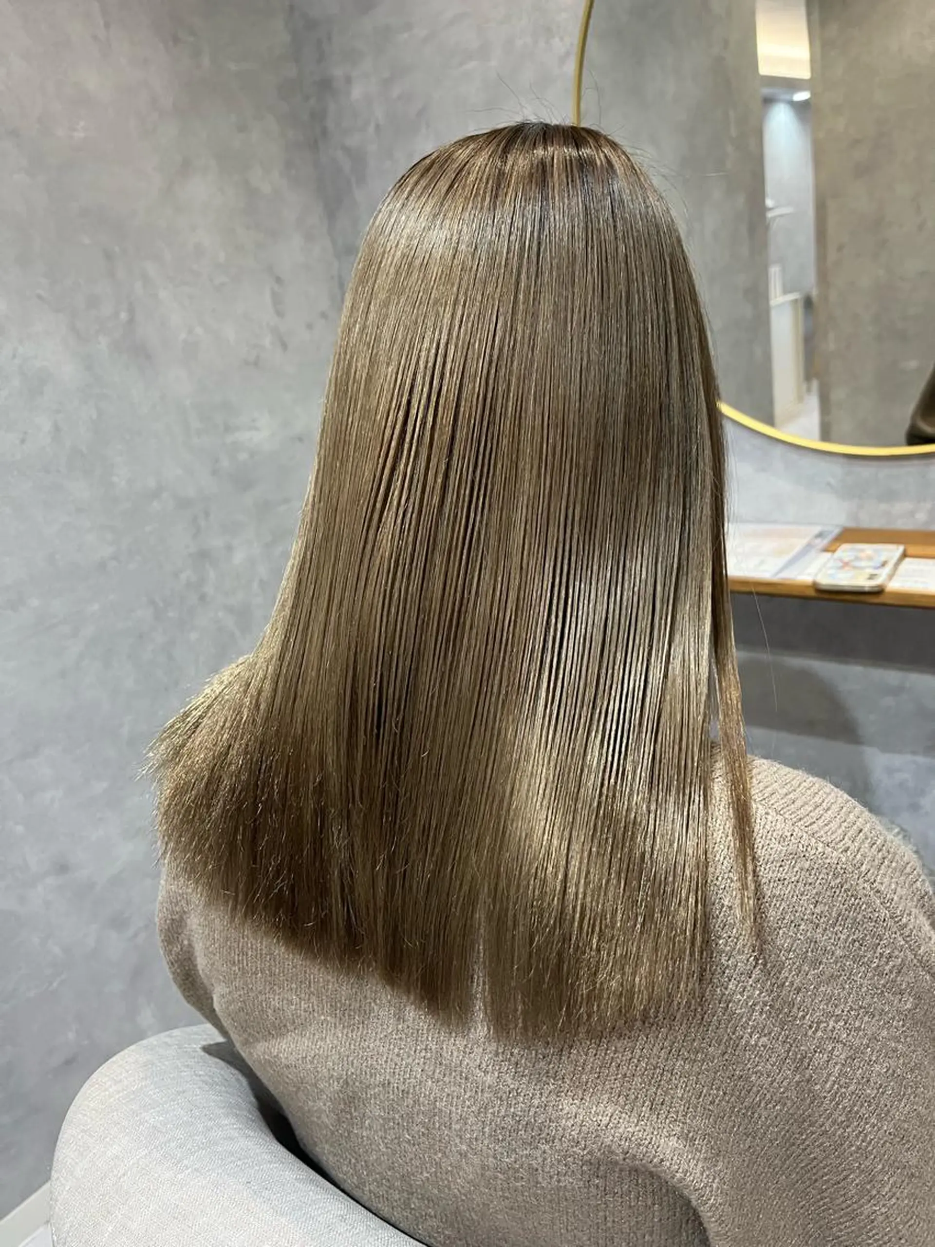 ミディアム 髪質改善 トリートメント カット ヘアカラー トリートメント stylist Yukieのヘアスタイル