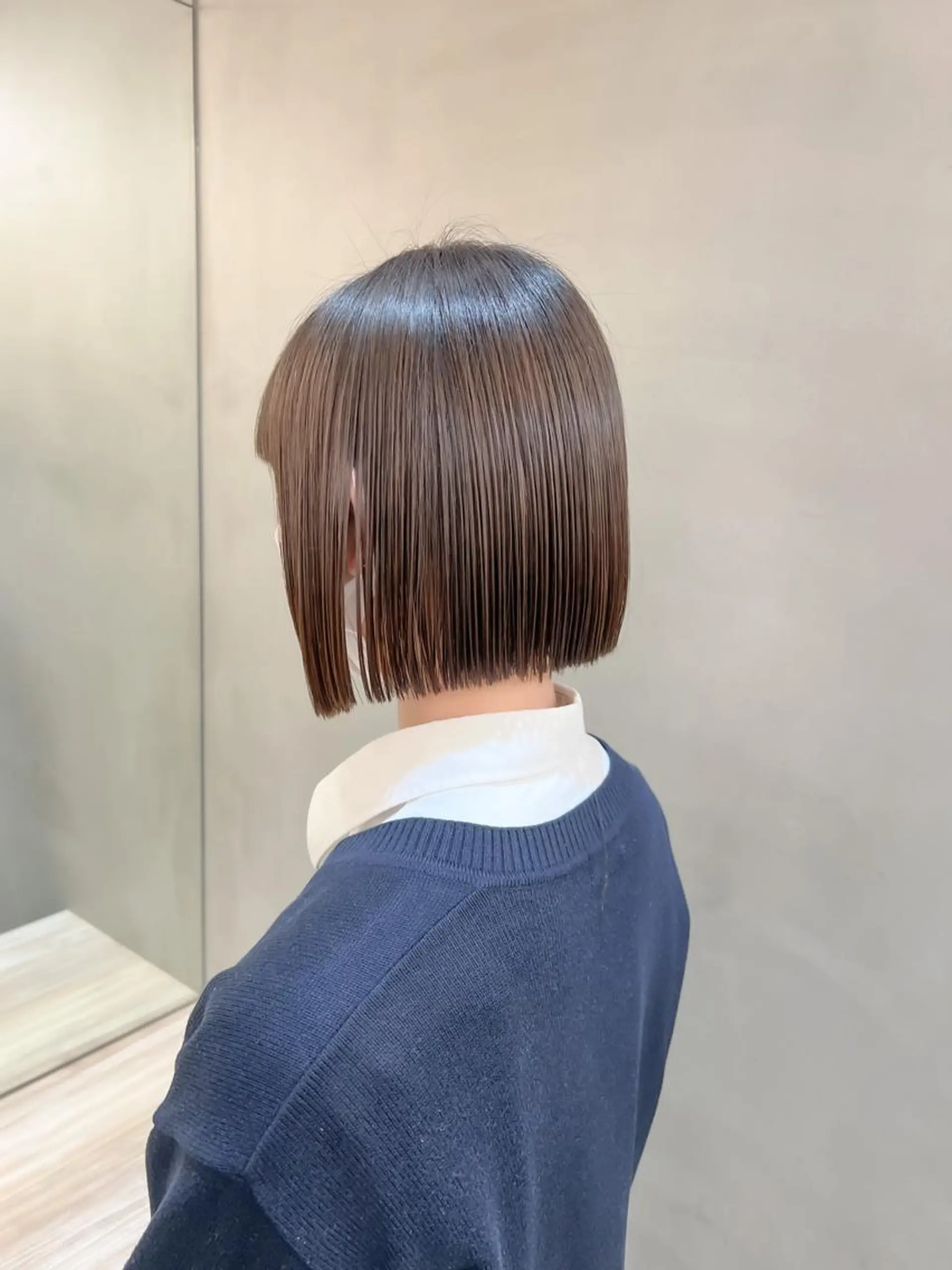 ショート カット ヘアカラー トリートメント ボブ/縮毛矯正 髪質改善/もえるのヘアスタイル