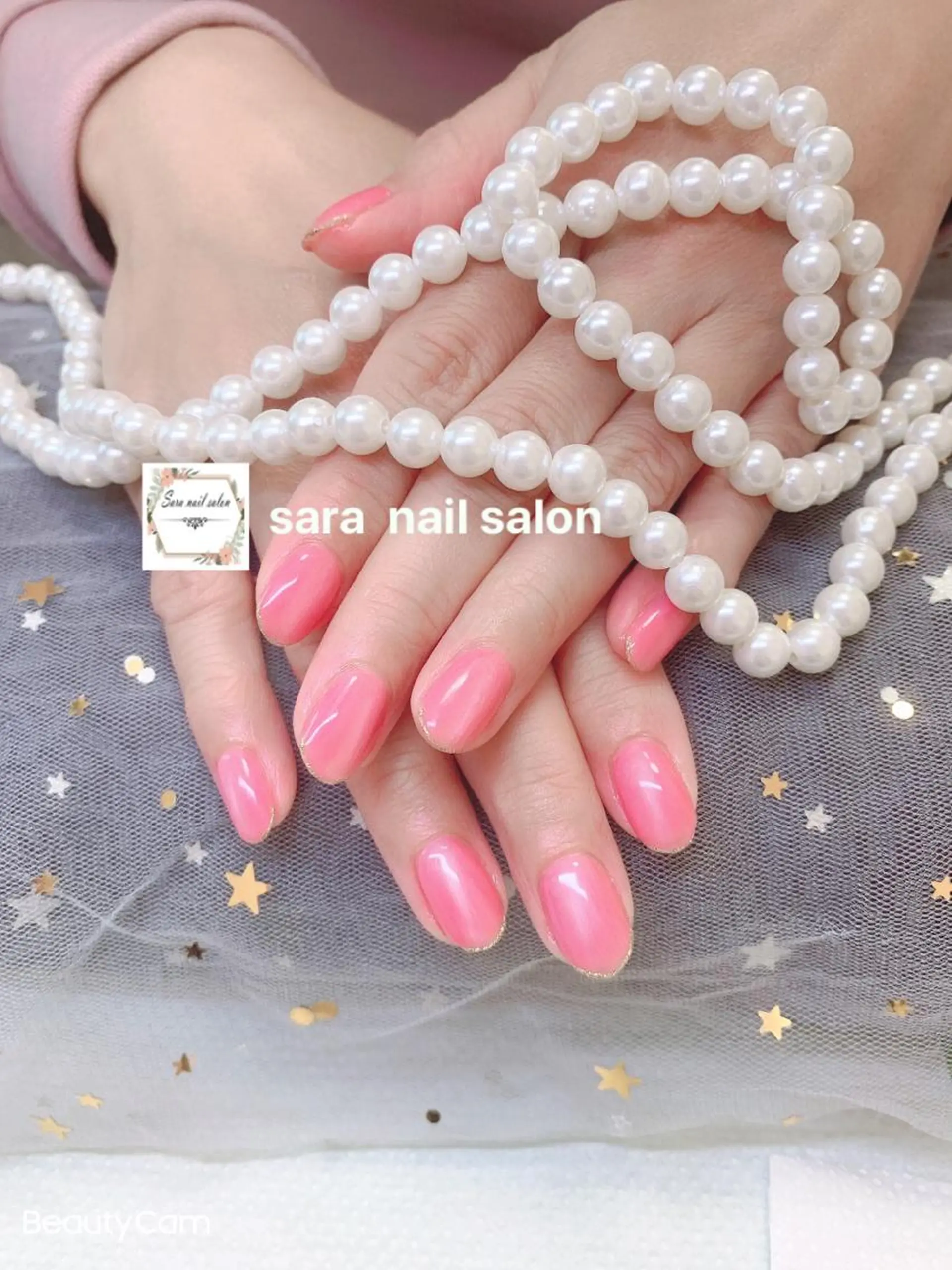 ネイル ラメ(グリッター) ハンドネイル ハンドケア 小岩 Saraのネイルデザイン