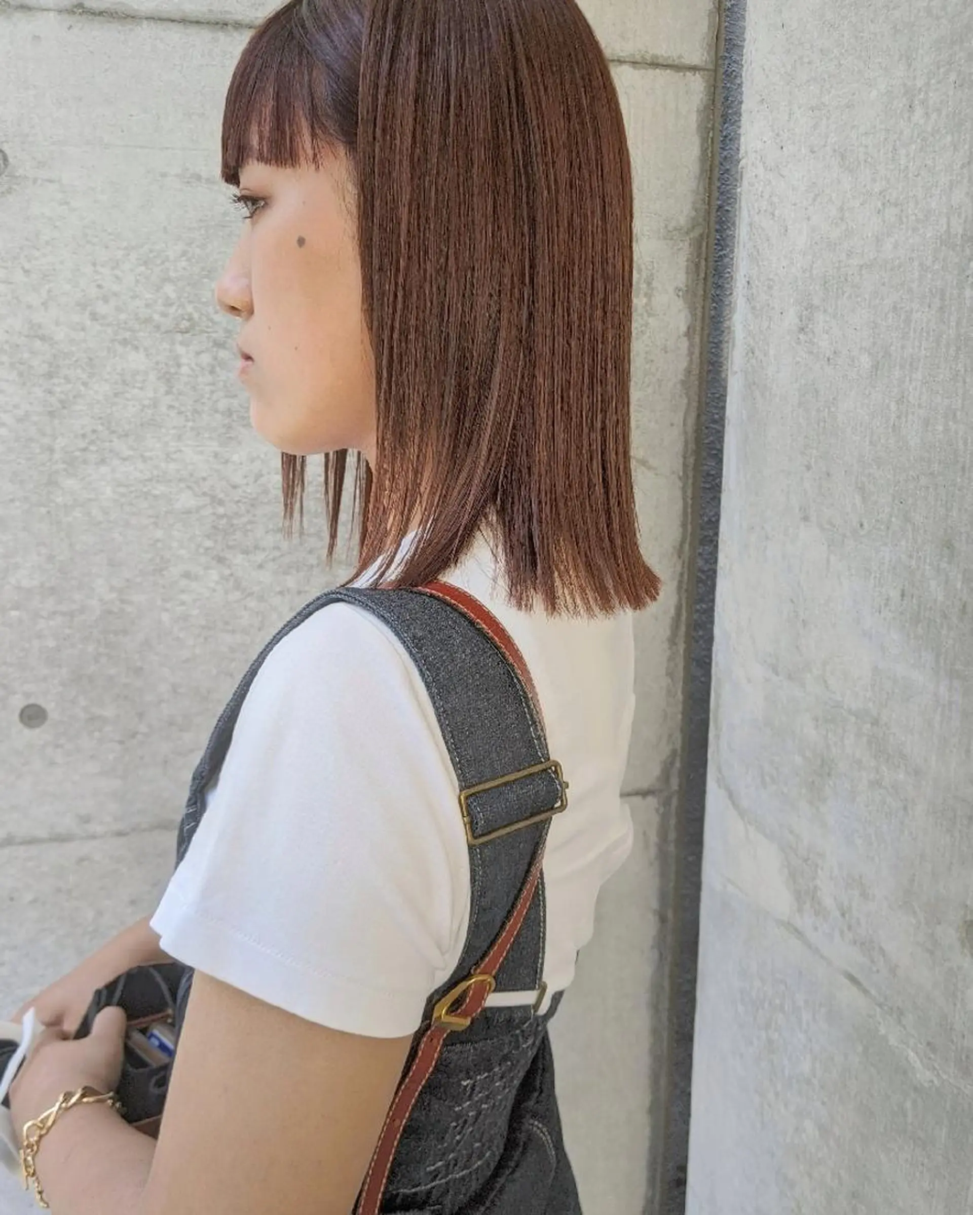 ミディアム カラー パーマ ヘアアレンジ カット 縮毛矯正 トリートメント mowen RUIのヘアスタイル