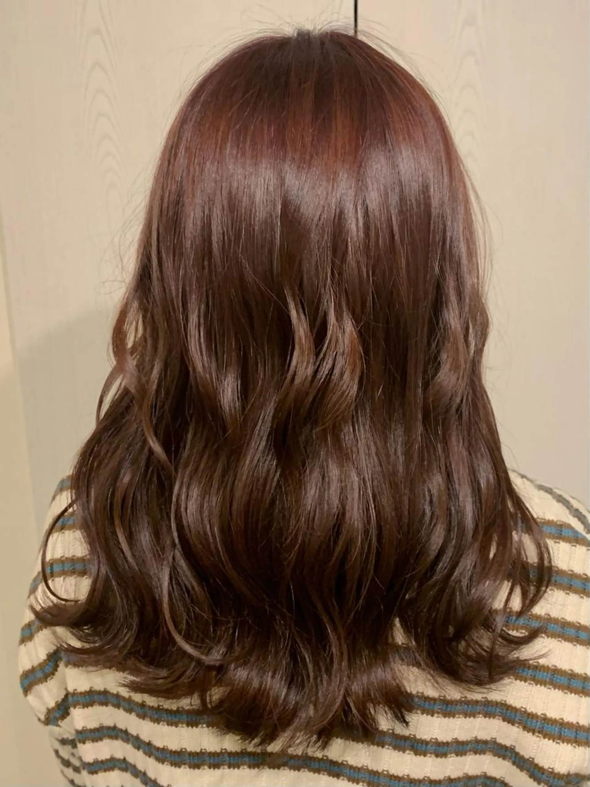 セミロング カラー ブリーチ ブリーチなしカラー ピンクカラー 透明感カラー/ブリー チ無し/瀧田恭平のヘアスタイル