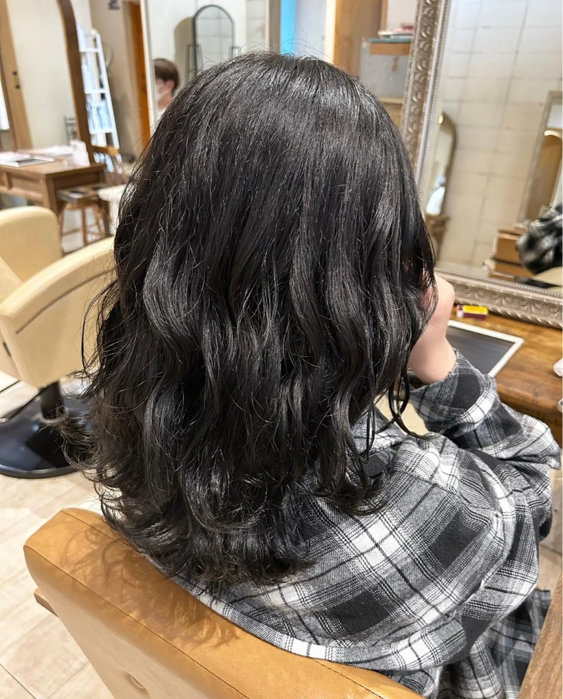 セミロング ヘアカラー ゆうき あすかのヘアスタイル