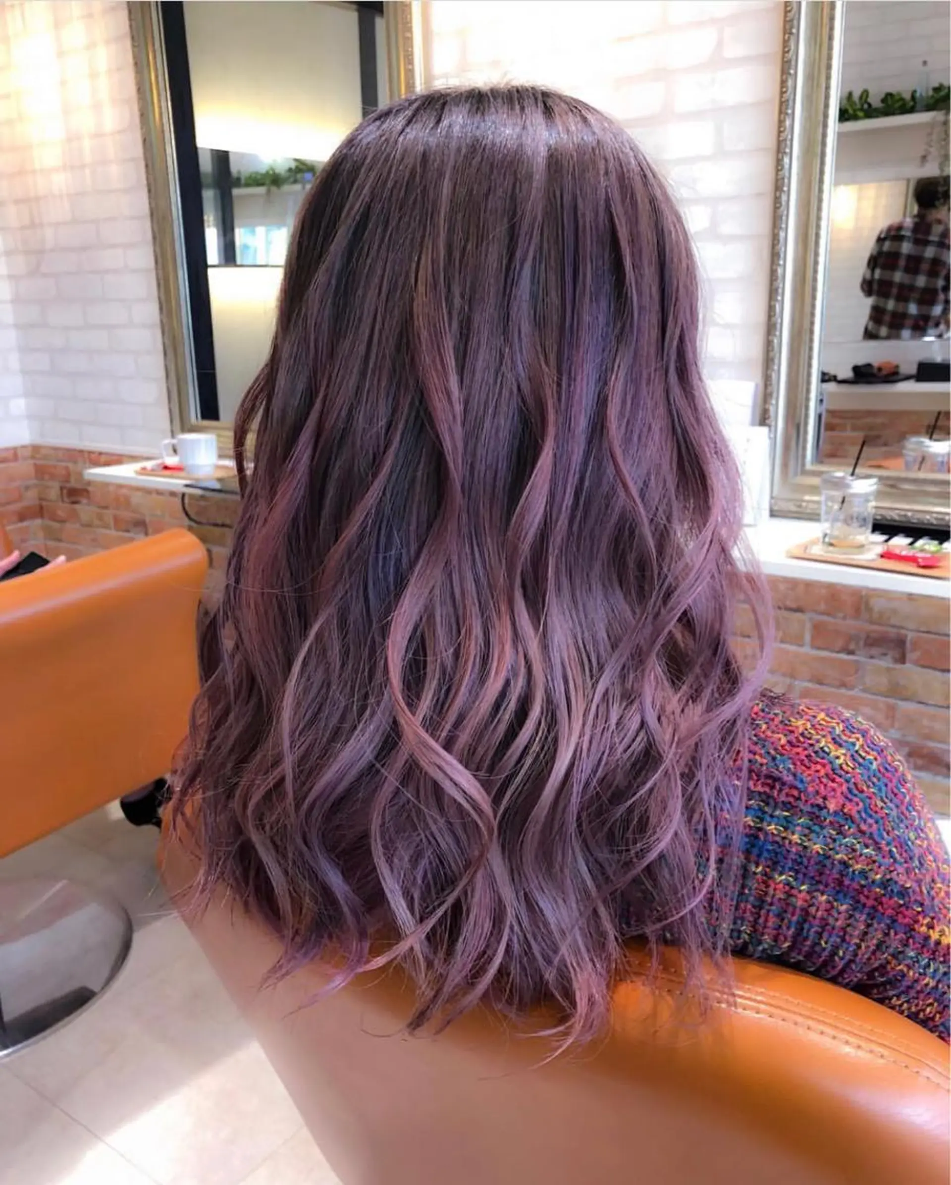 ロング カラー アッシュ ブリーチ ピンクカラー ピンクアッシュ ヘアカラー 濱田 ヒデキのヘアスタイル