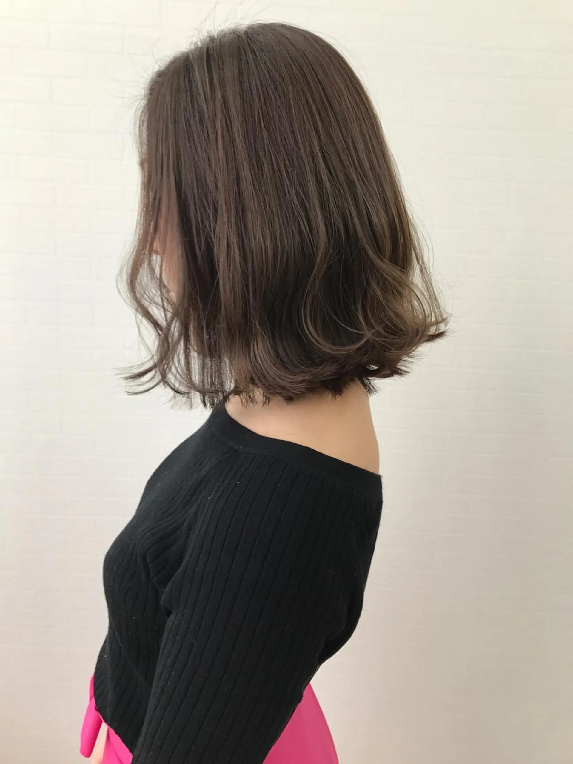 ミディアム カラー ハイライトカラー ボブ ハイライト フラットラッシュ/ LEDマツエク/石原のマツエク・マツパデザイン