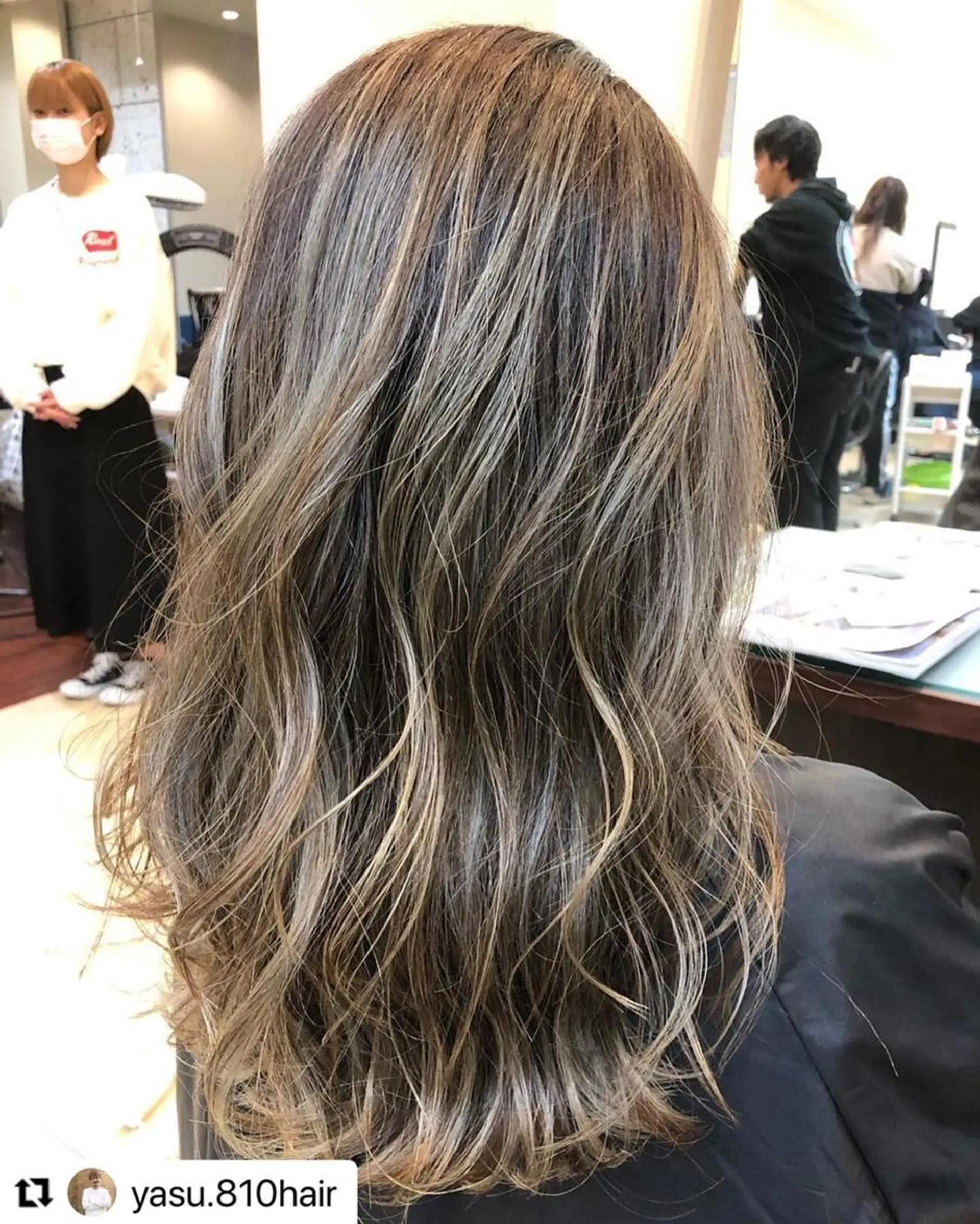 ミディアム カラー メンズ メンズブリーチ メンズハイライト ブリーチ ハイライトカラー ハイライト 🩷Eny terrace🩷のヘアスタイル