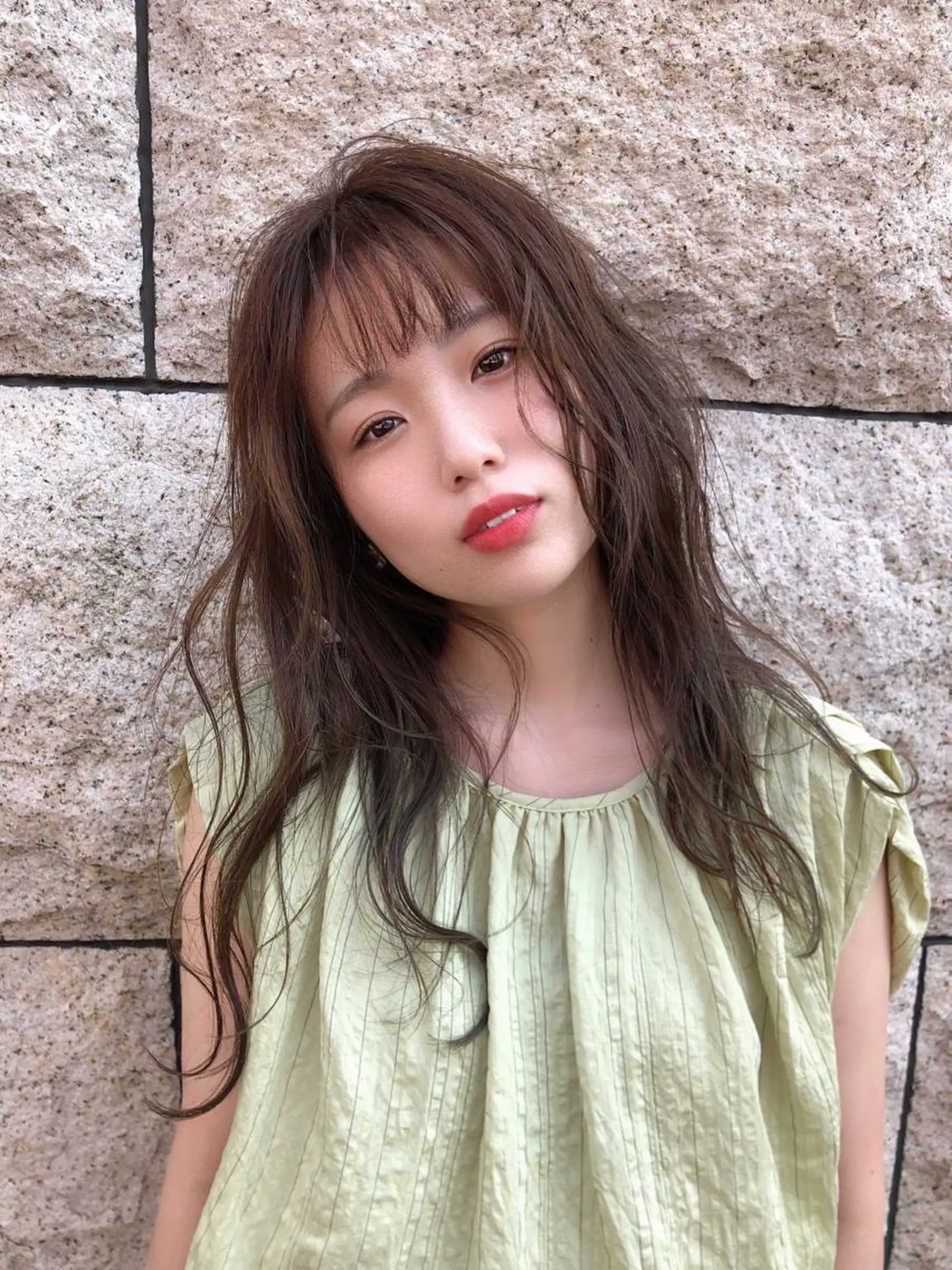 ミディアム カラー グレージュ ショート/ボブ/ メンズ/縮毛矯正のヘアスタイル