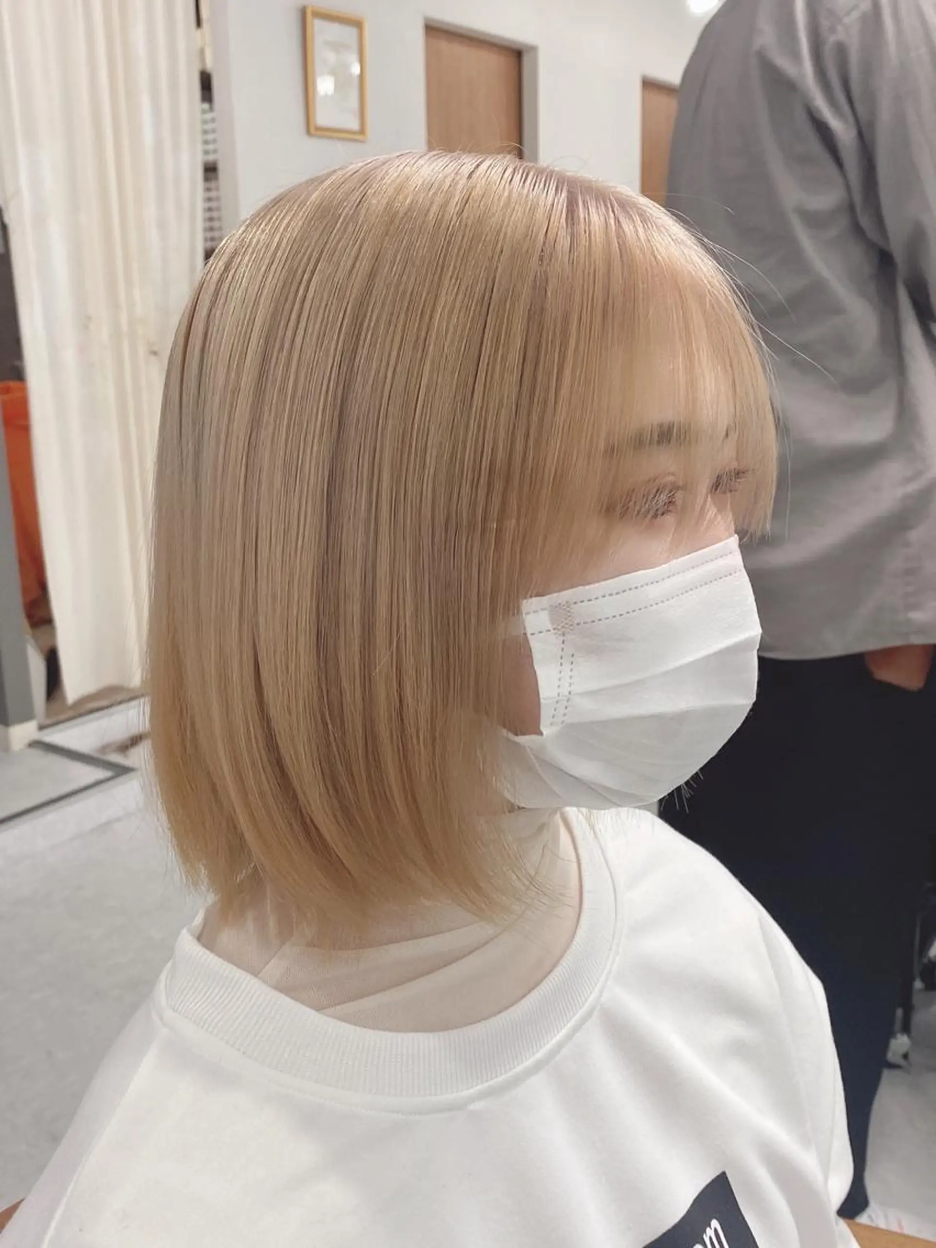 ミディアム カラー アッシュ アッシュグレー アッシュグレージュ バレイヤージュ ミストバング カット ヘアカラー トリートメント ダブルカラー特化💍 tiam💍韓国ヘアのヘアスタイル