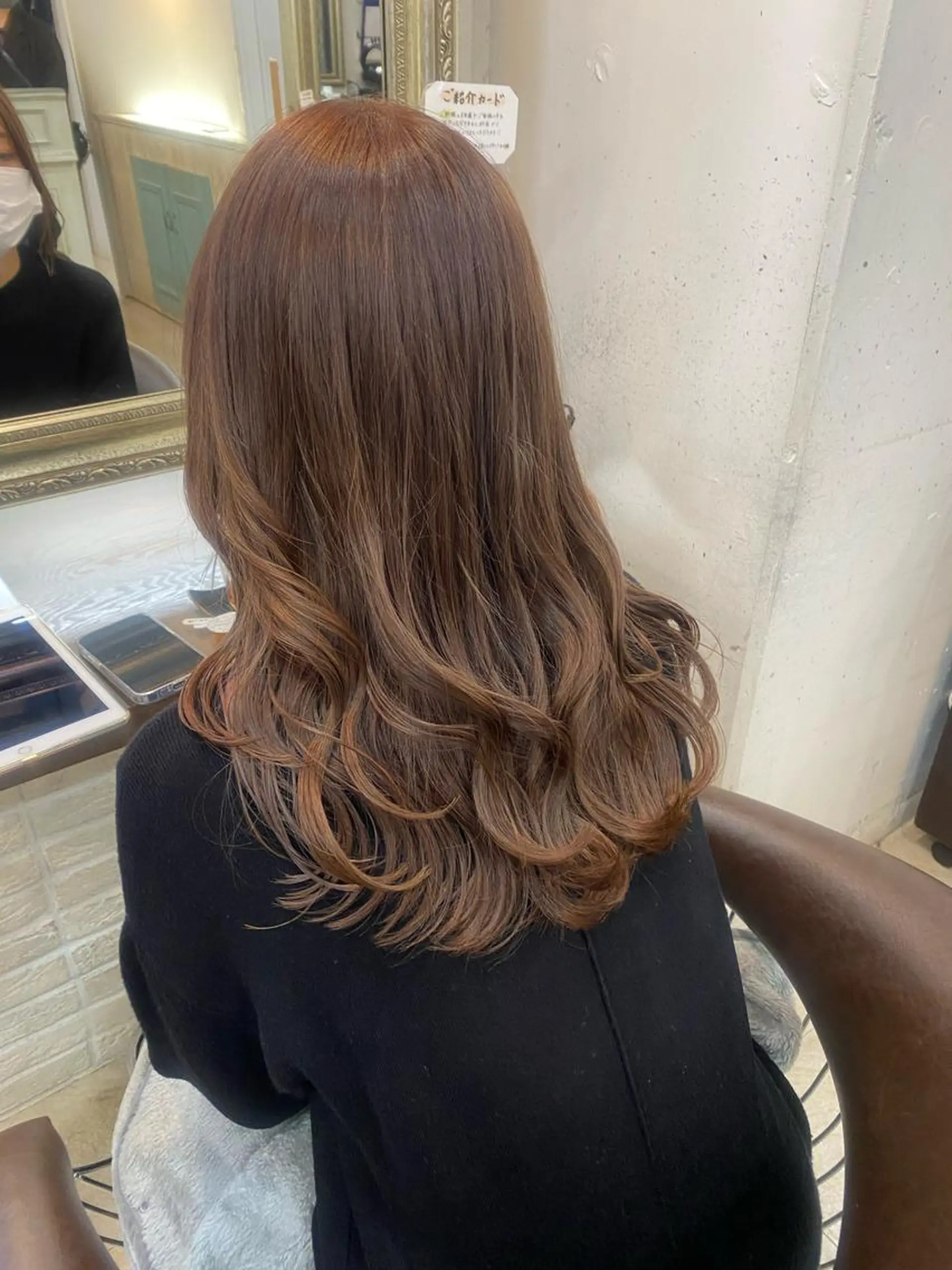 セミロング カラー パーマ ヘアアレンジ kame|レイヤー / 似合わせ顔周りのヘアスタイル