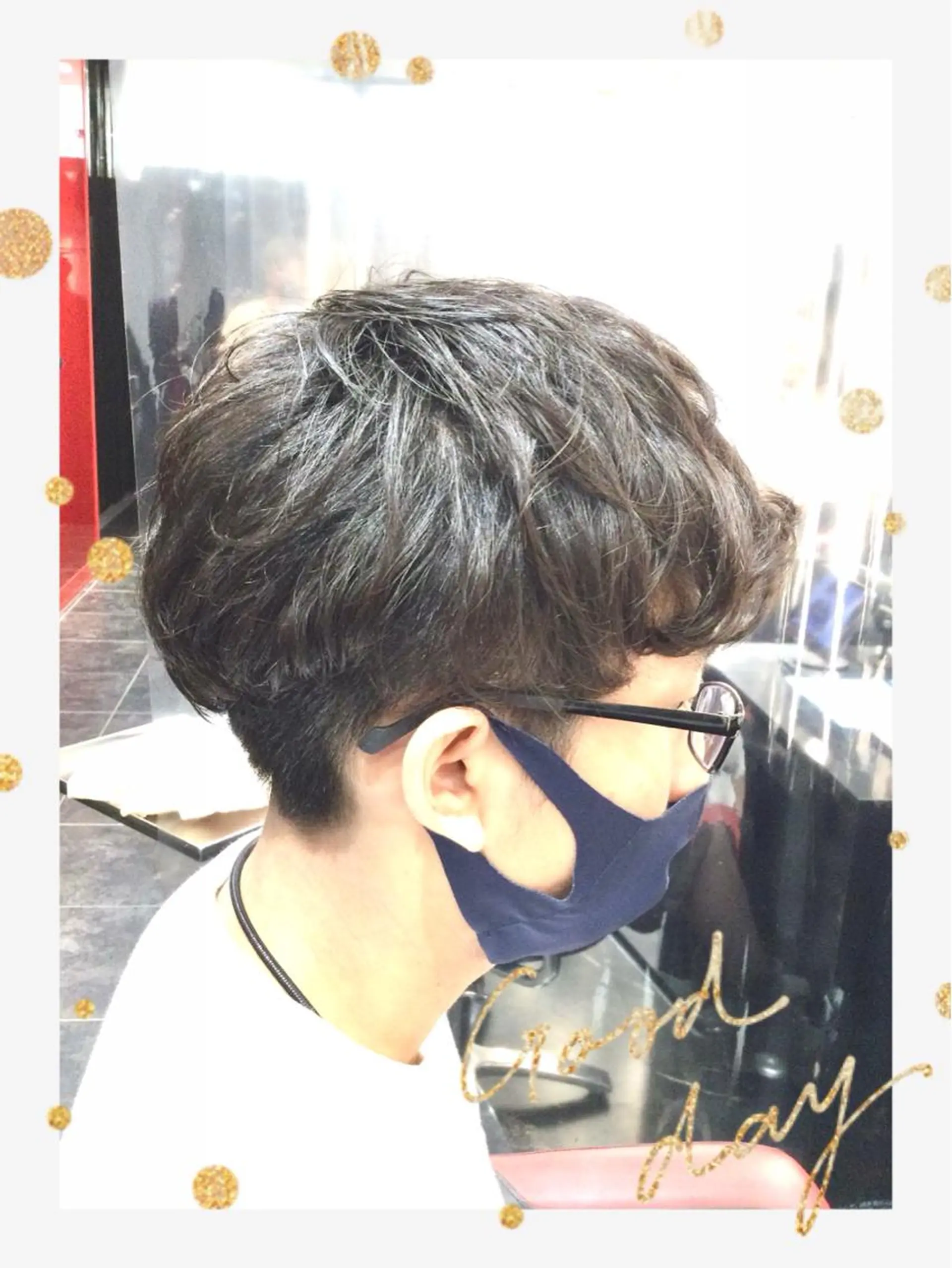 ショート パーマ メンズ Annon プライベートサロンのヘアスタイル