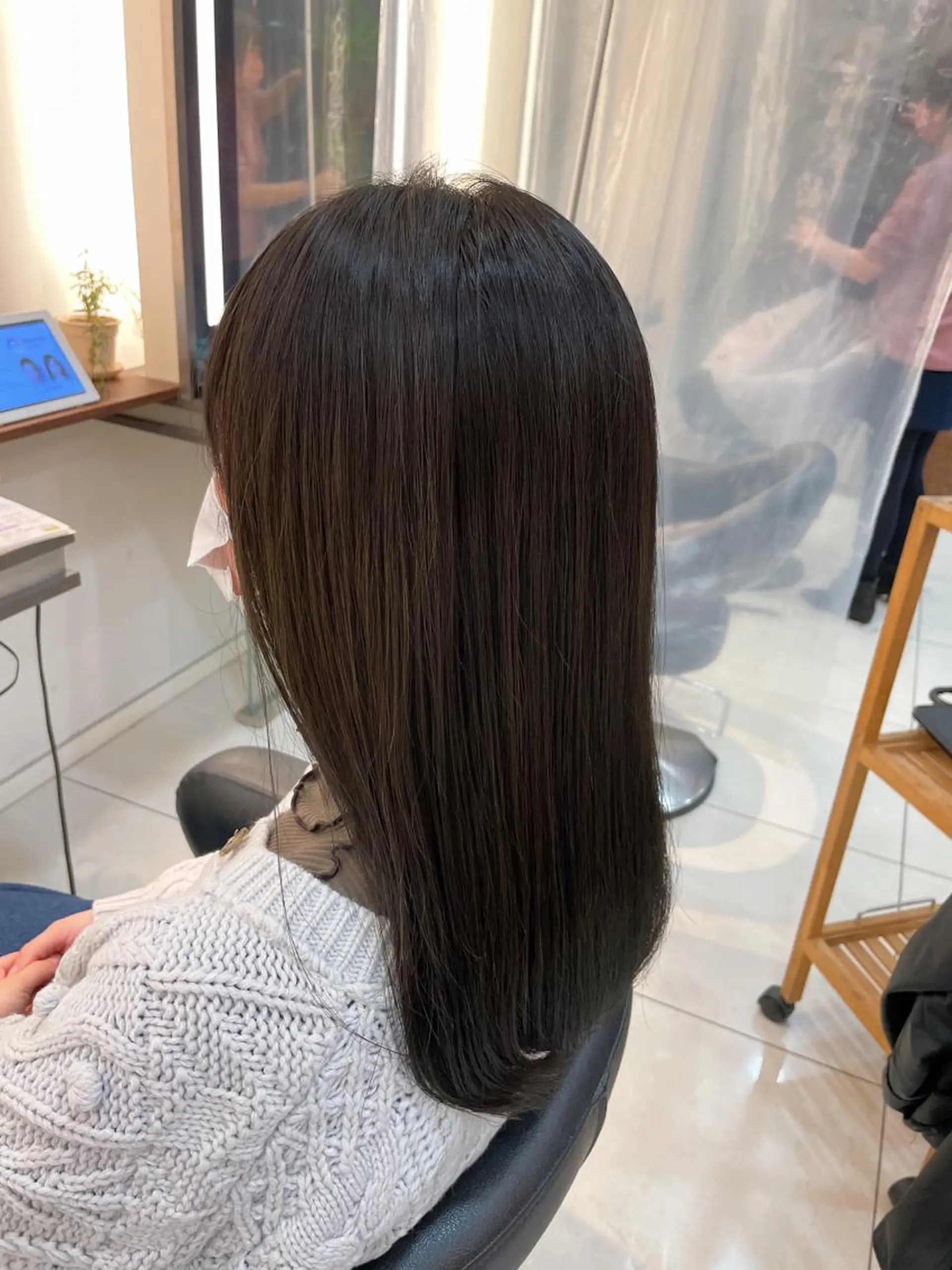 ロング カラー アッシュ 店長/髪質改善 艶カラー/清水祥偉のヘアスタイル