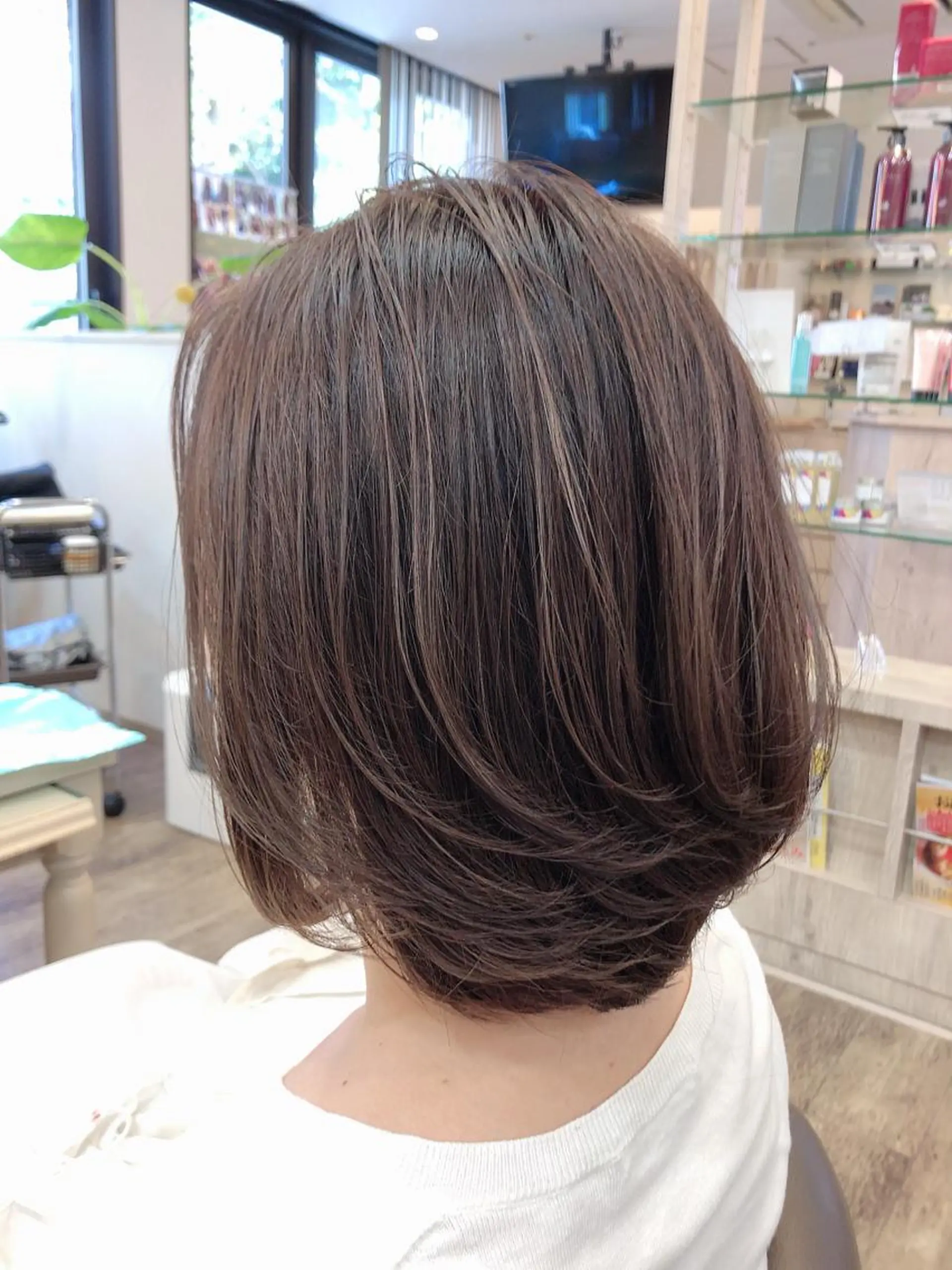 ショート カラー アッシュ アッシュグレー アッシュグレージュ グレージュ イルミナカラー ヘアカラー 尚平 40代からの 髪質改善専門のその他イメージ