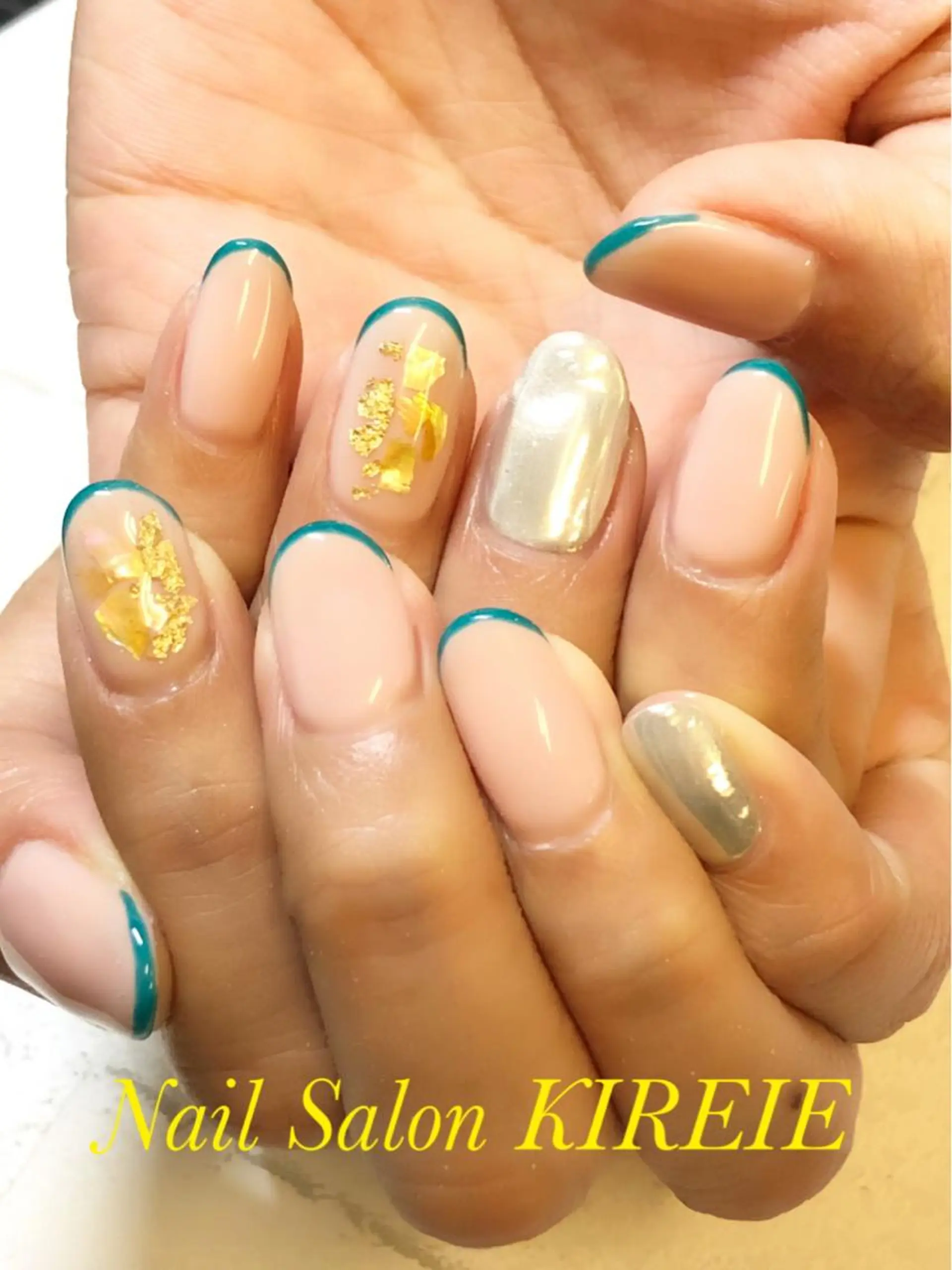 カラー ネイル フレンチネイル ジェルネイル KIREIE NAILSのネイルデザイン