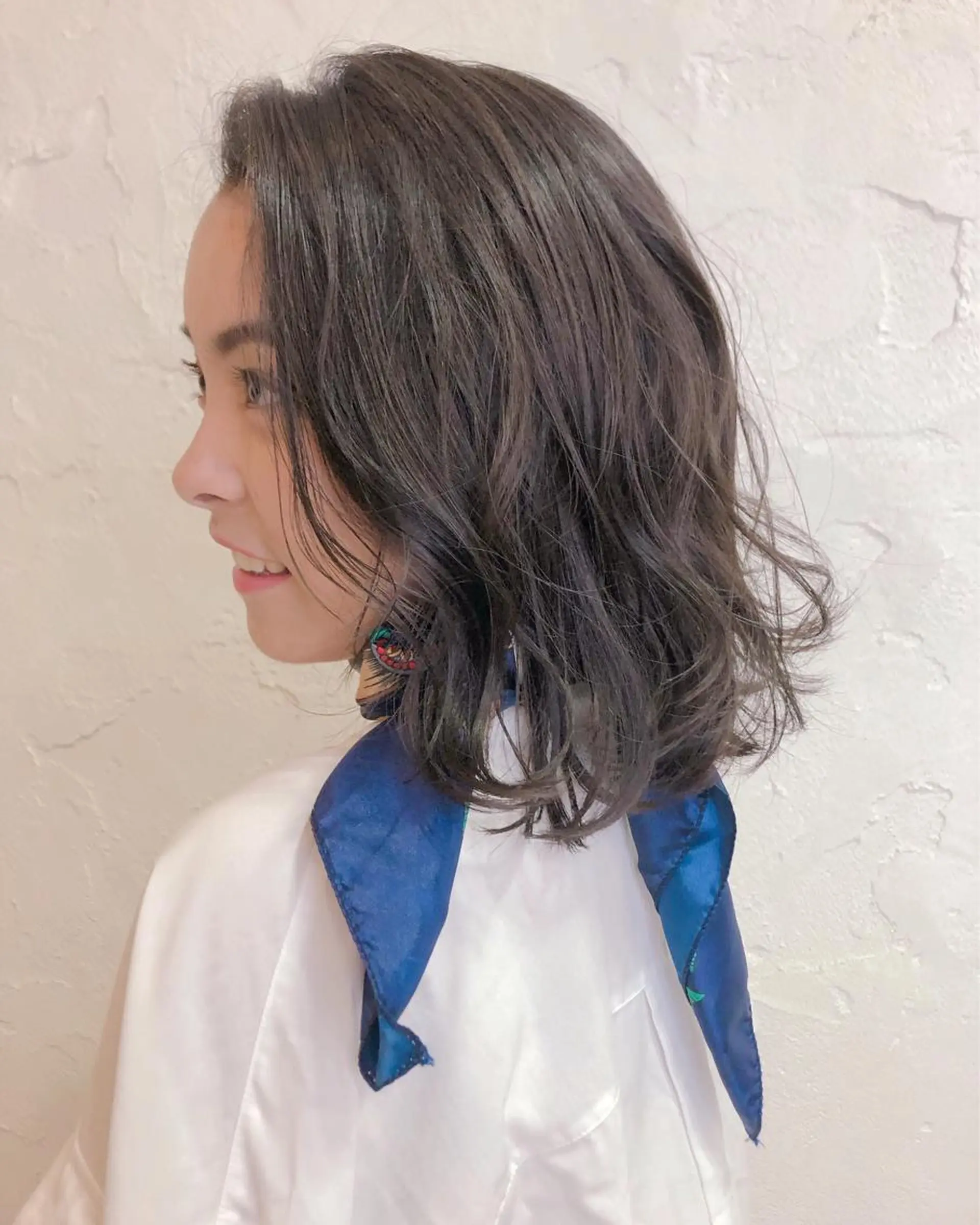 ショート カラー アッシュ ネイビーカラー tocca八王子 AYAKAのヘアスタイル