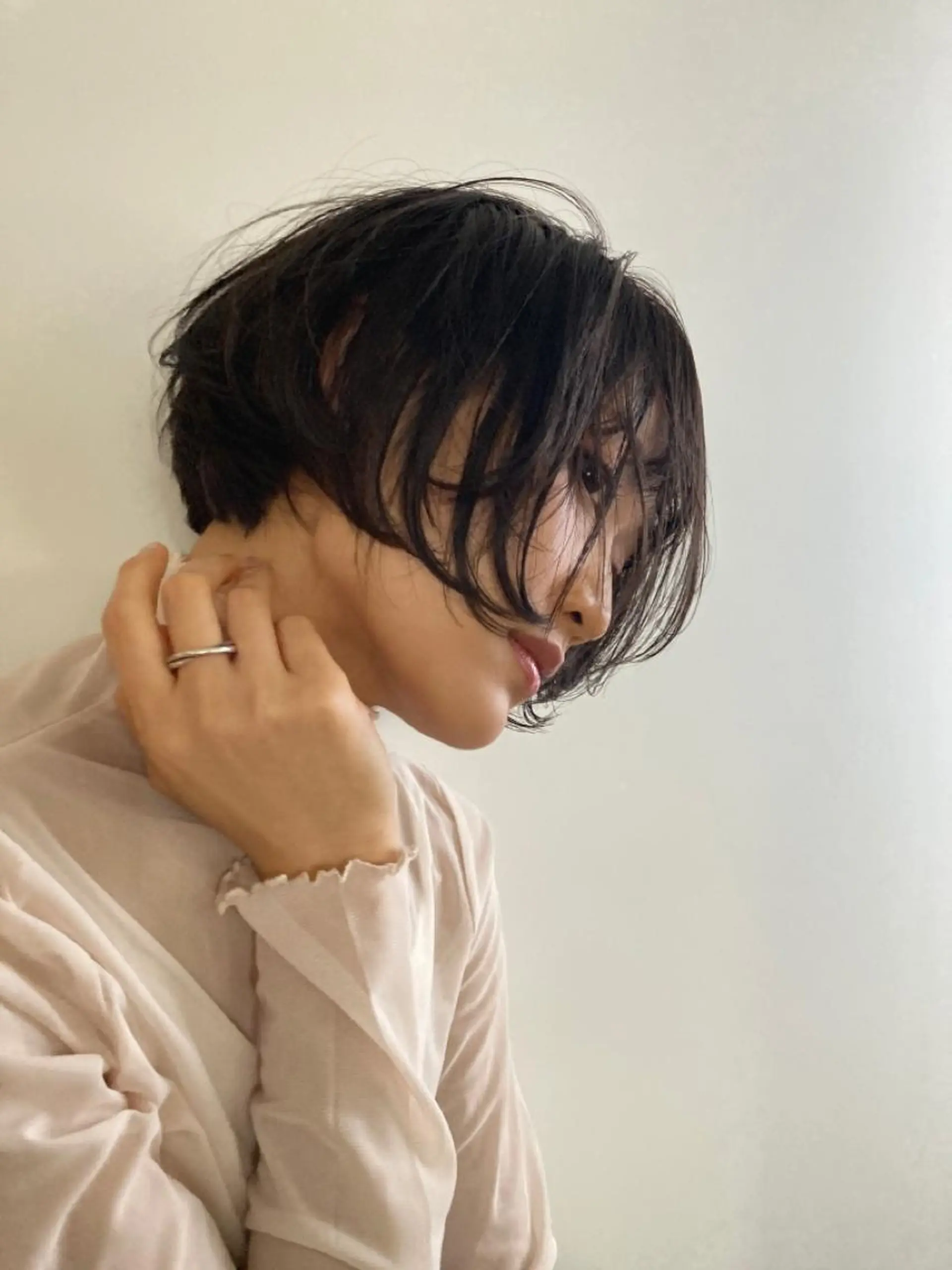 ショート カット ヘアカラー トリートメント 坂上 岳のヘアスタイル