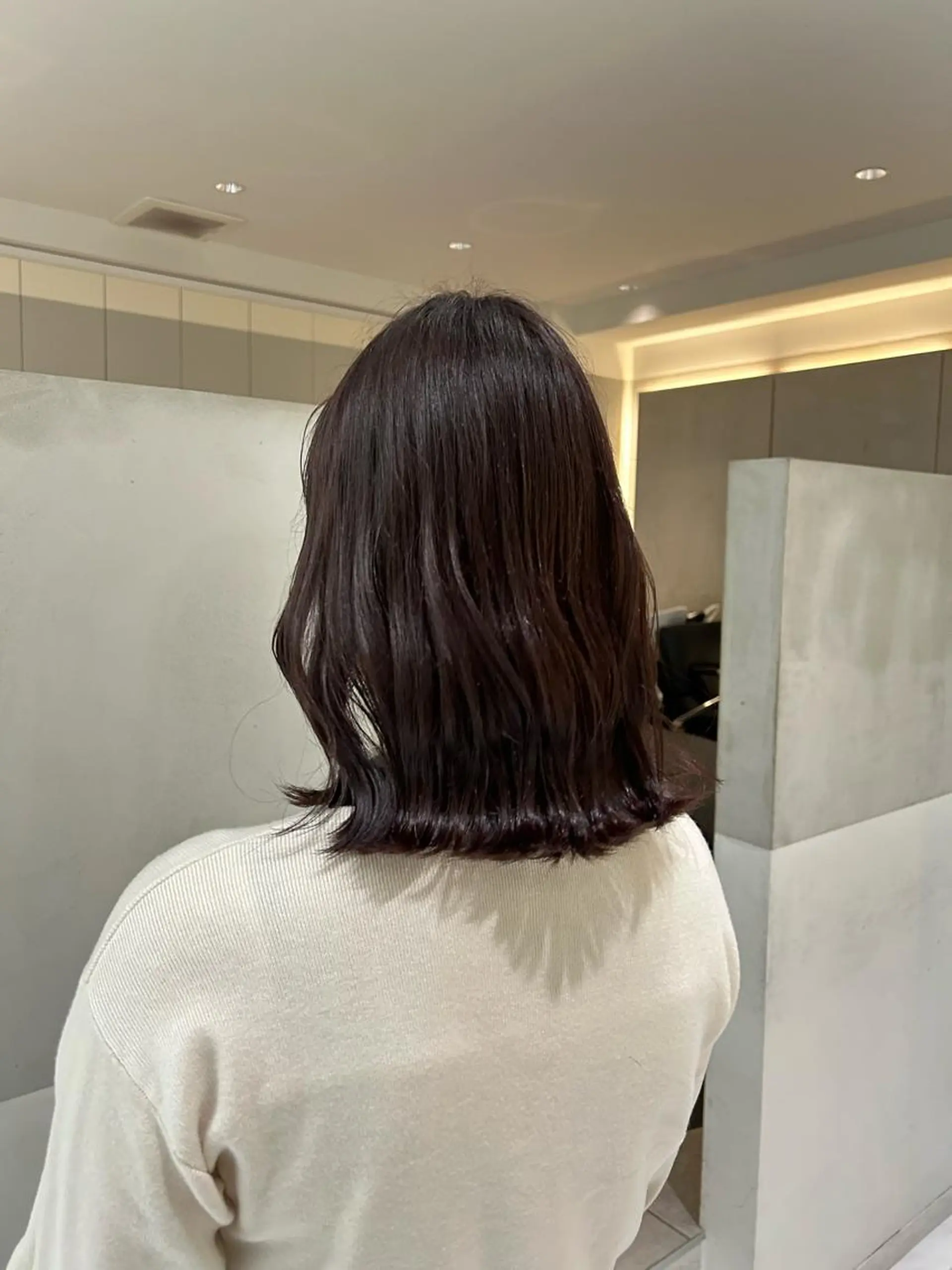 ミディアム カラー ディープラベンダー ラベンダーカラー カット ヘアカラー トリートメント ヘアセット ナチュラル/韓国💎 haruka 💎のヘアスタイル