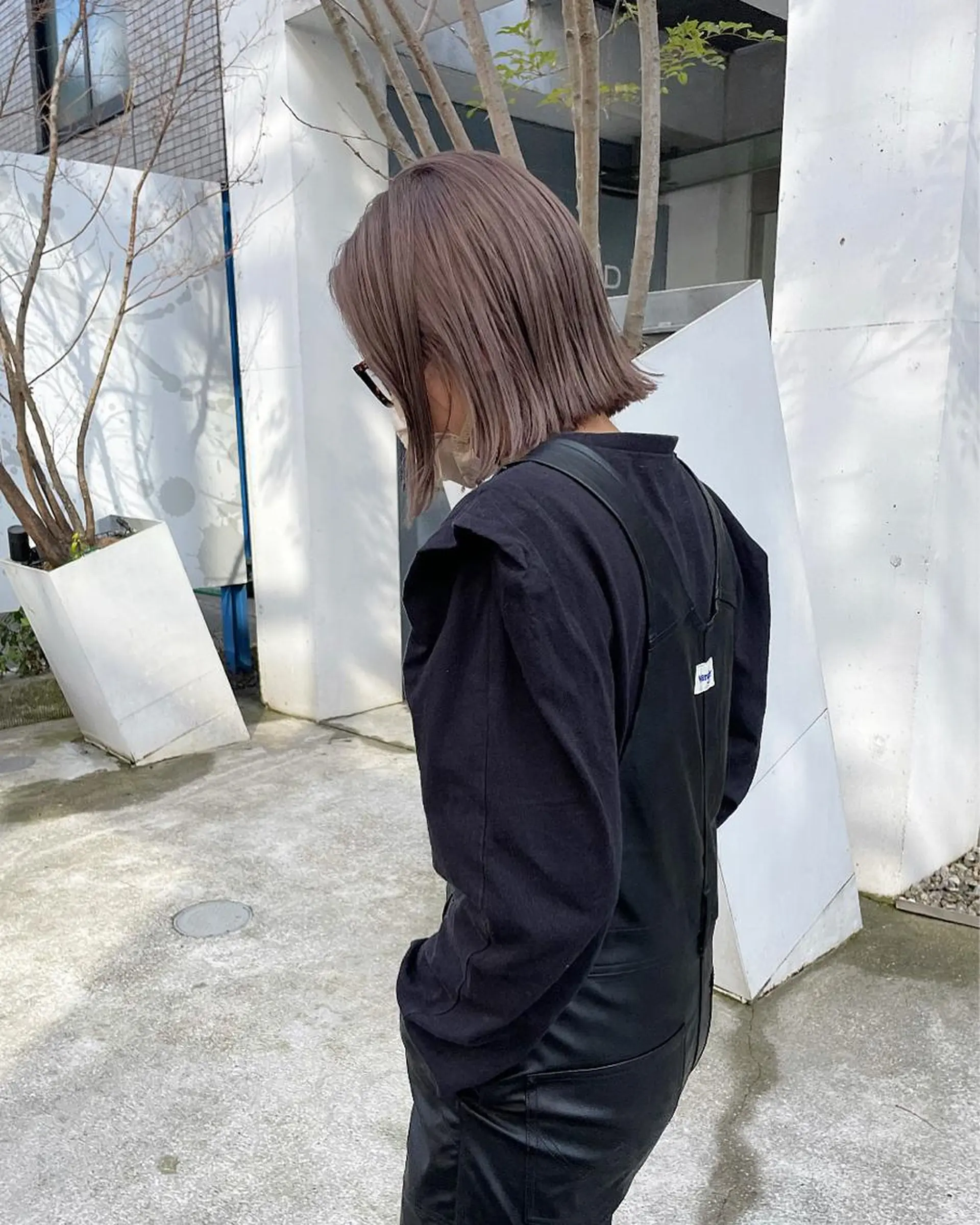 ショート ヘアカラー トリートメント オリーブ/縮毛♡ Natsuno🩰のヘアスタイル