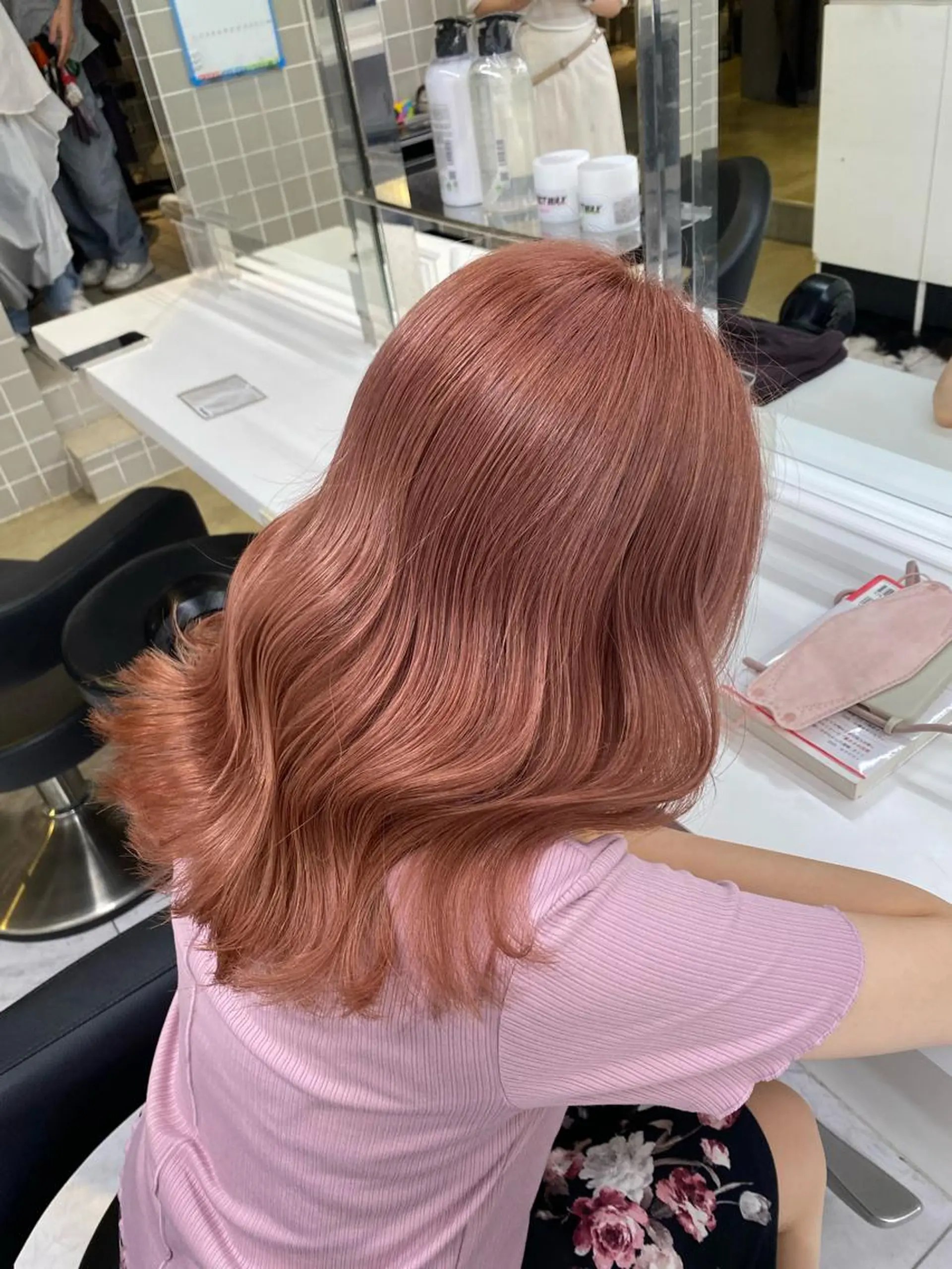 ロング カラー ヘアアレンジ キッズ ブリーチ ケアブリーチ ピンクカラー 髪質改善 トリートメント TRU Shino🦋のマツエク・マツパデザイン