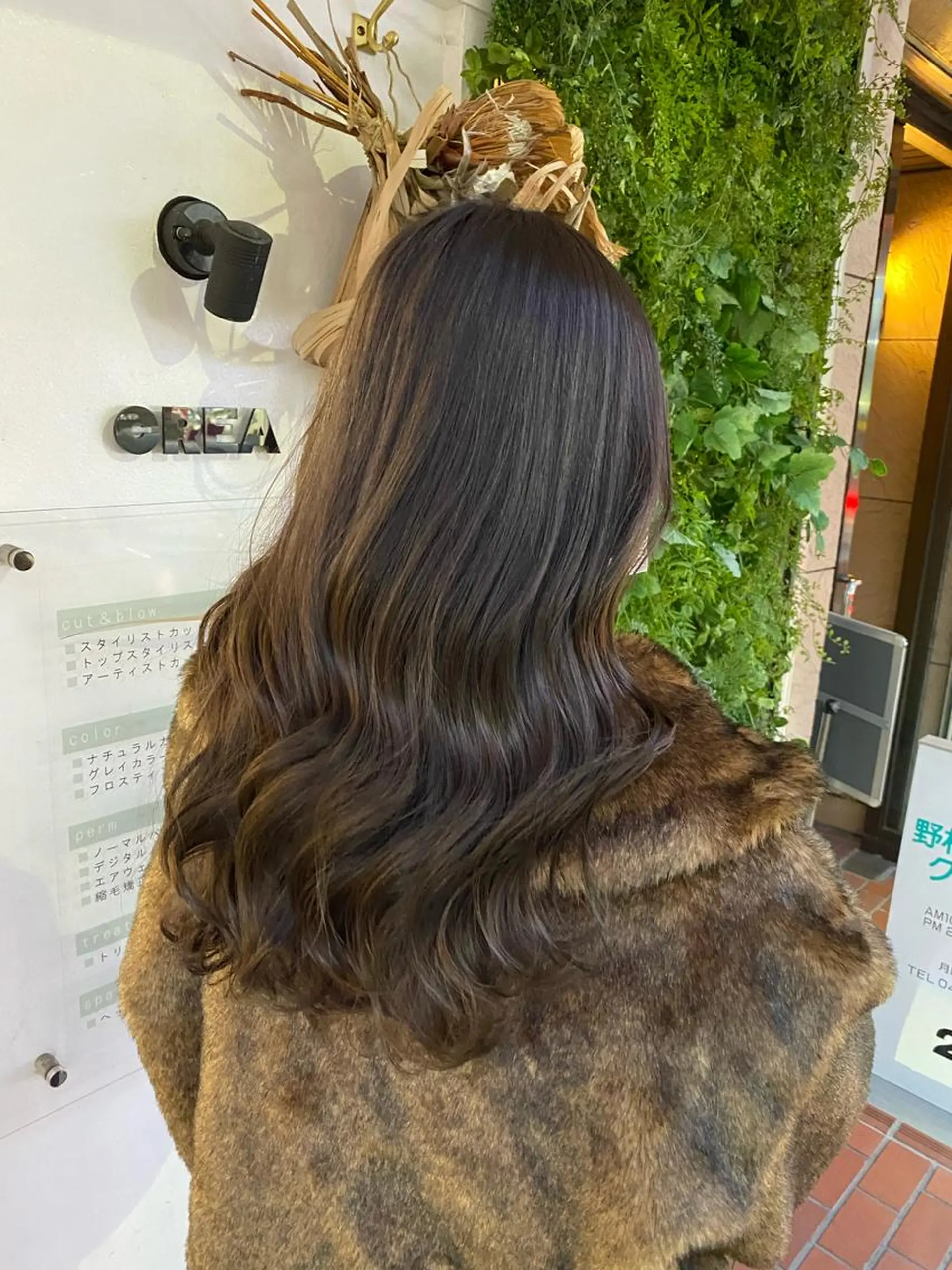 セミロング カラー ヘアカラー 透明感カラー/韓国 ヘア🩶yuri🩵のヘアスタイル