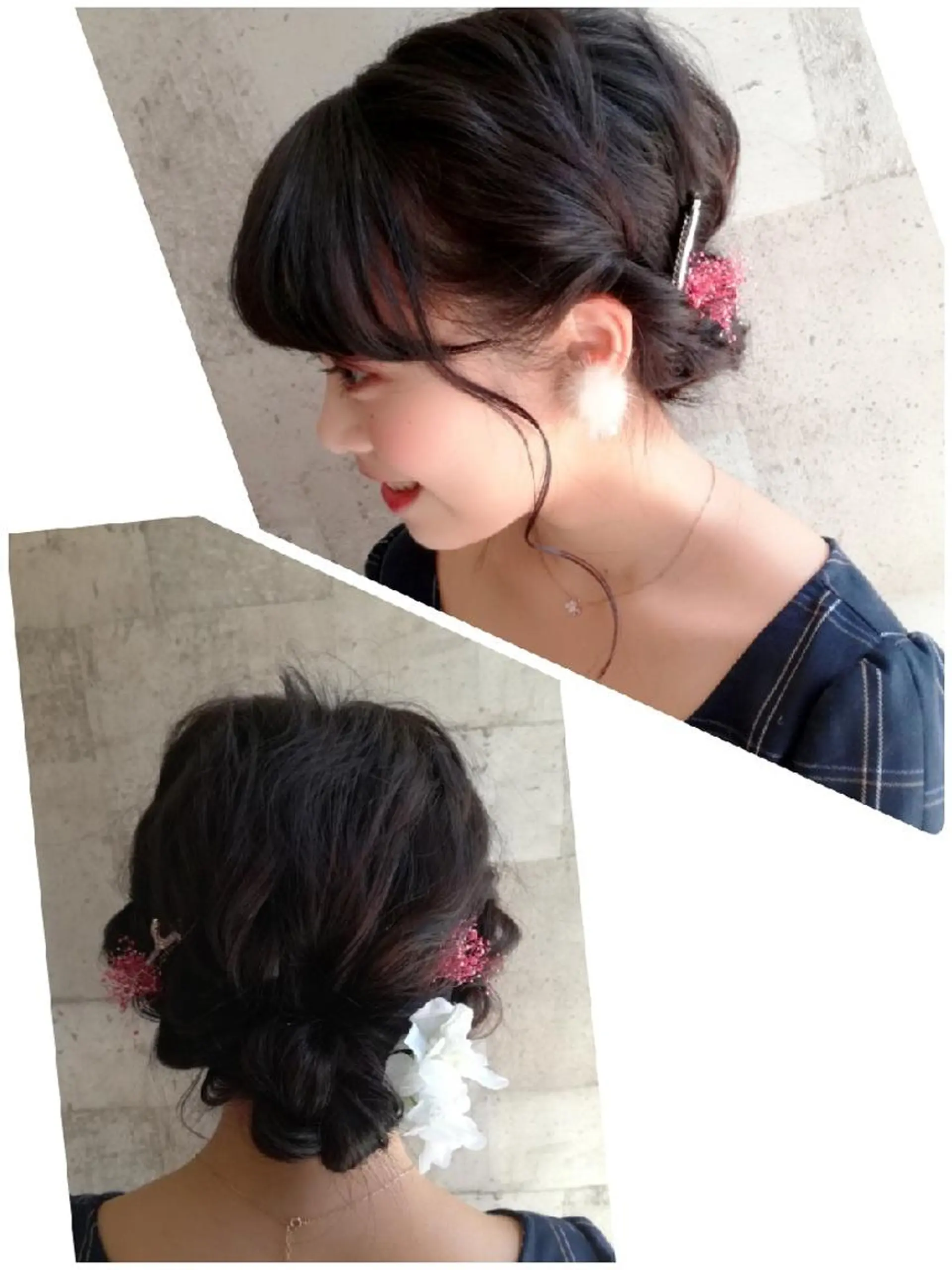 ヘアアレンジ ミディアム 安藤 理香のヘアスタイル