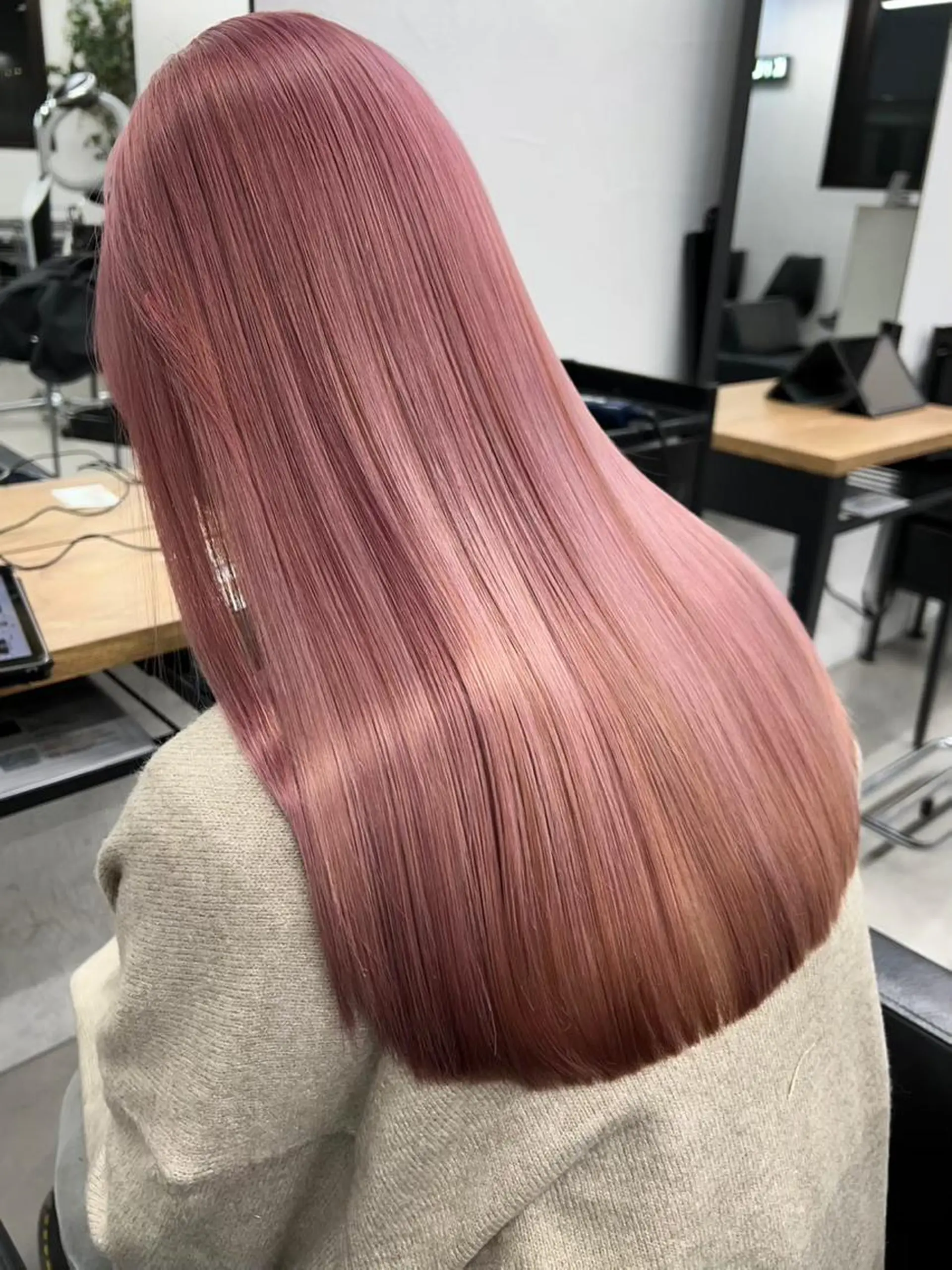 セミロング カラー カット ヘアカラー トリートメント 🧸艶々韓国ヘア 🧁mizunaのヘアスタイル