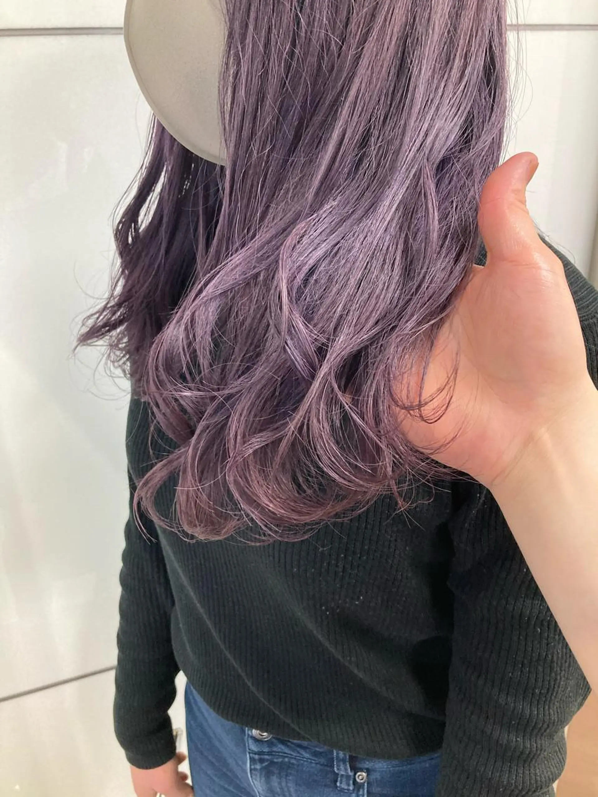 セミロング カラー グレージュ ハイトーンカラー ピンクカラー ヘアカラー 髪質改善/痛ませ ないカラー/西村航大のヘアスタイル