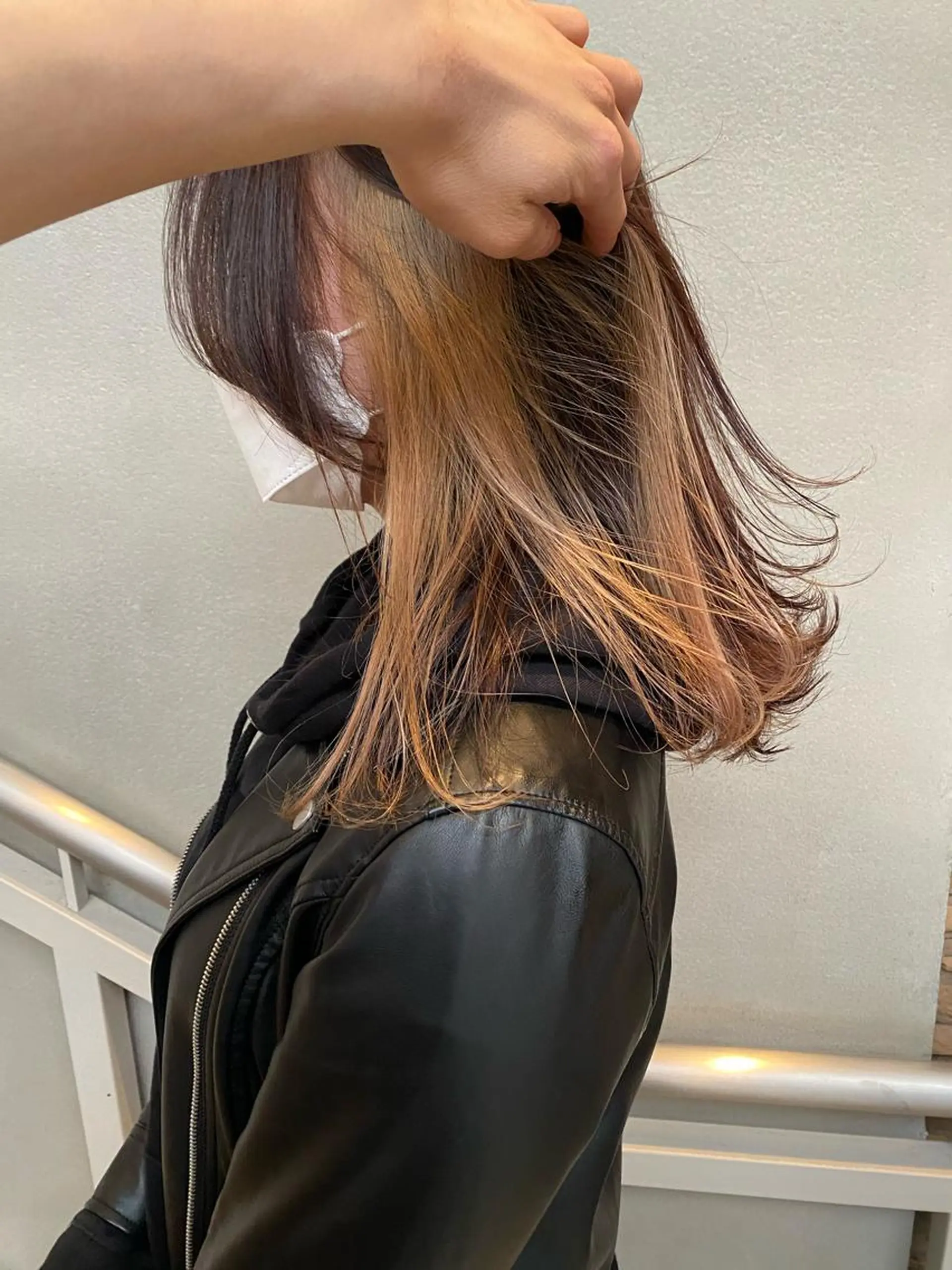 ミディアム 艶カラー　宮﨑 蒼のヘアスタイル