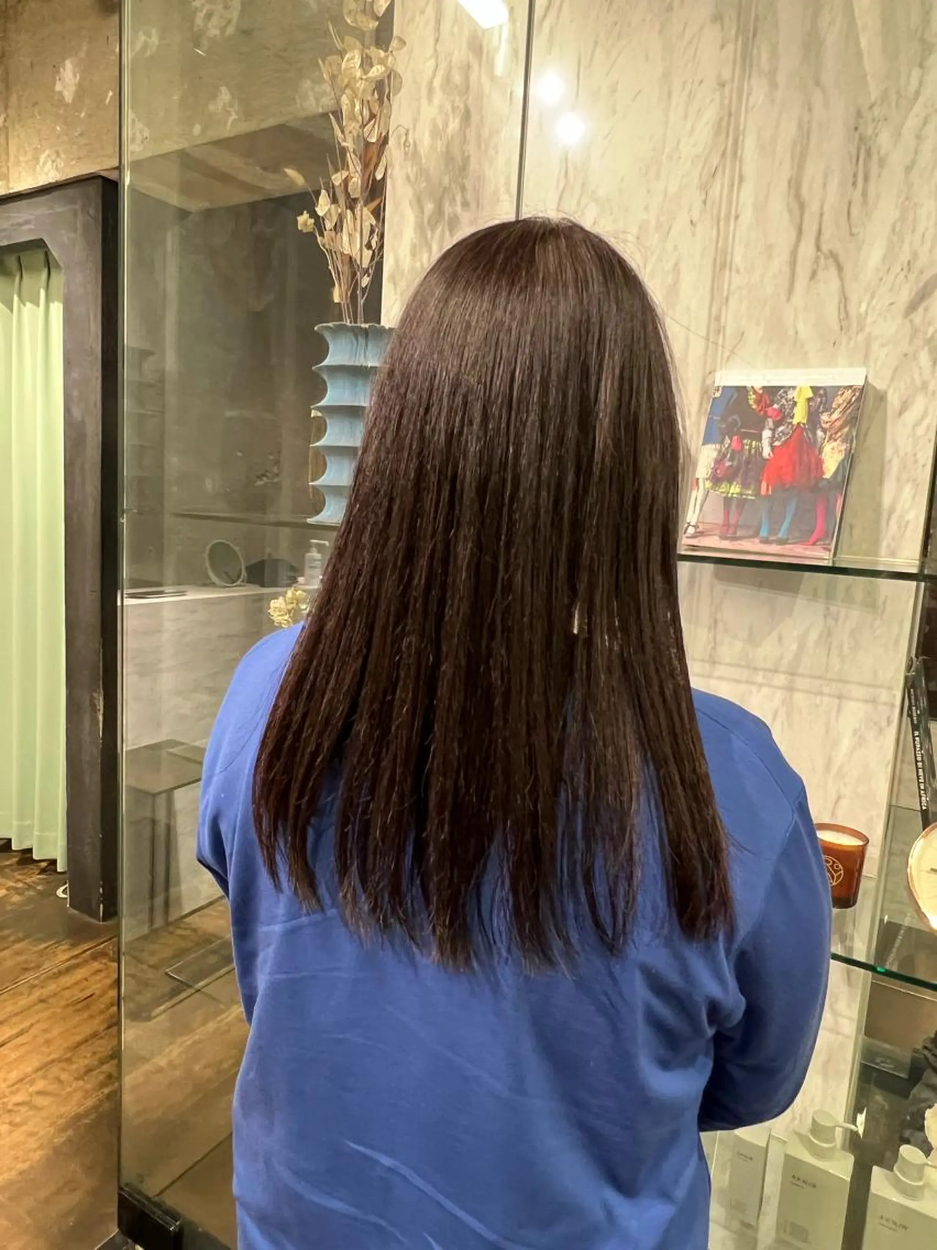 ロング パーマ 縮毛矯正 ストレートパーマ ROBBY所属・松井美樹/似合わせ ガーリー・韓国のヘアスタイル