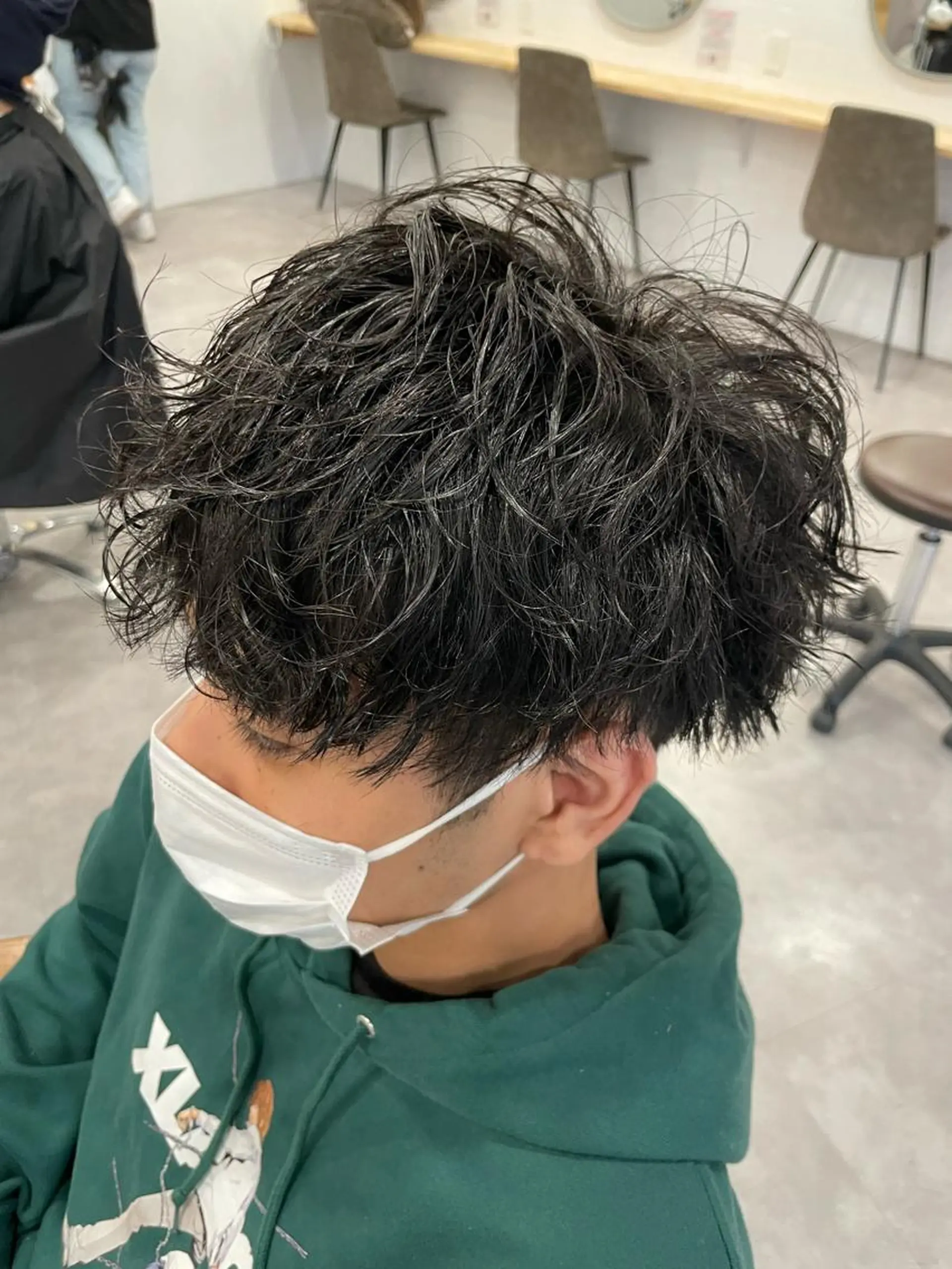 ショート REEED所属・毛流れ縮毛矯正✨ メンズ那智優貴のヘアスタイル