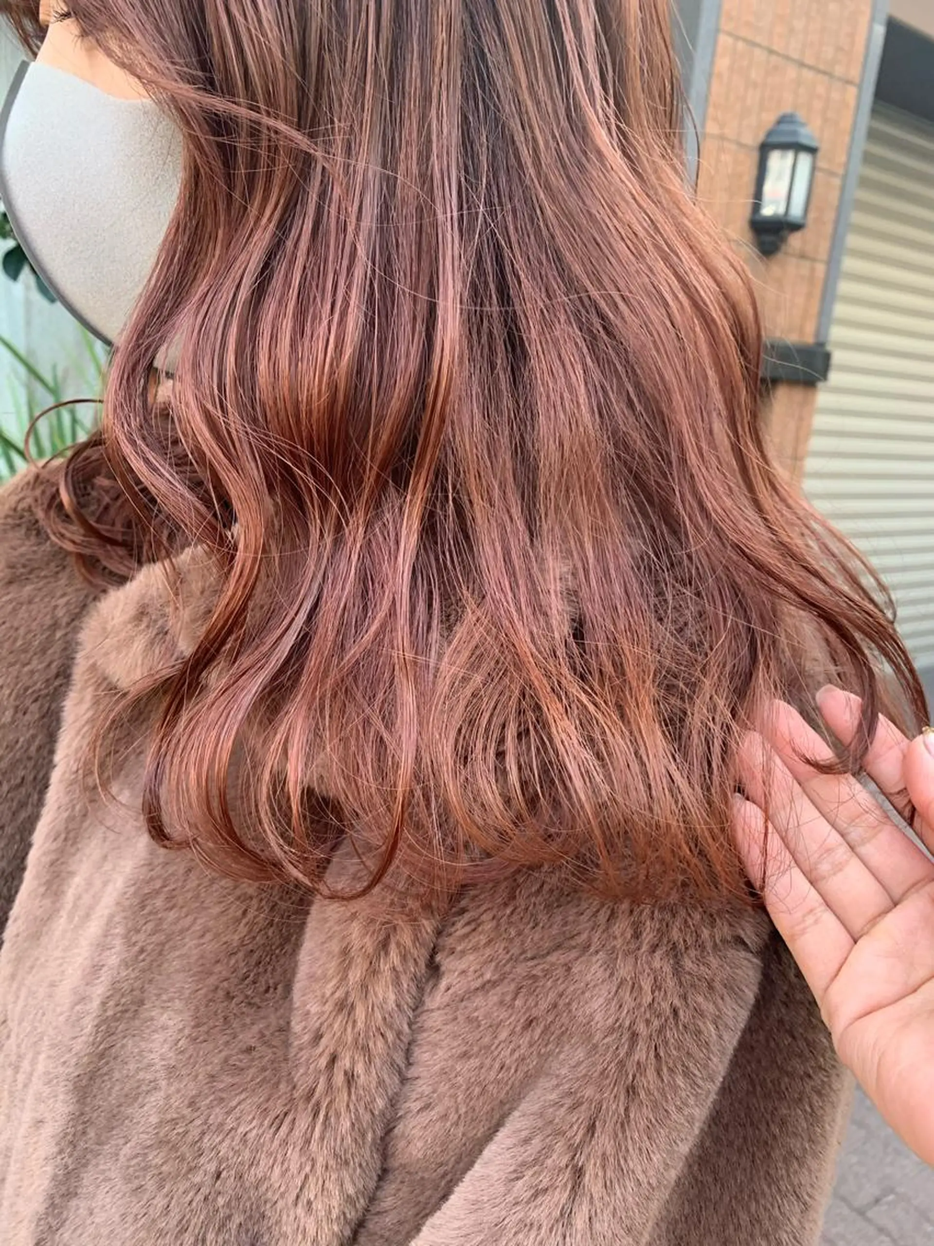 セミロング カラー ブリーチ ヘアカラー レイヤー/顔周り /AKARIのヘアスタイル