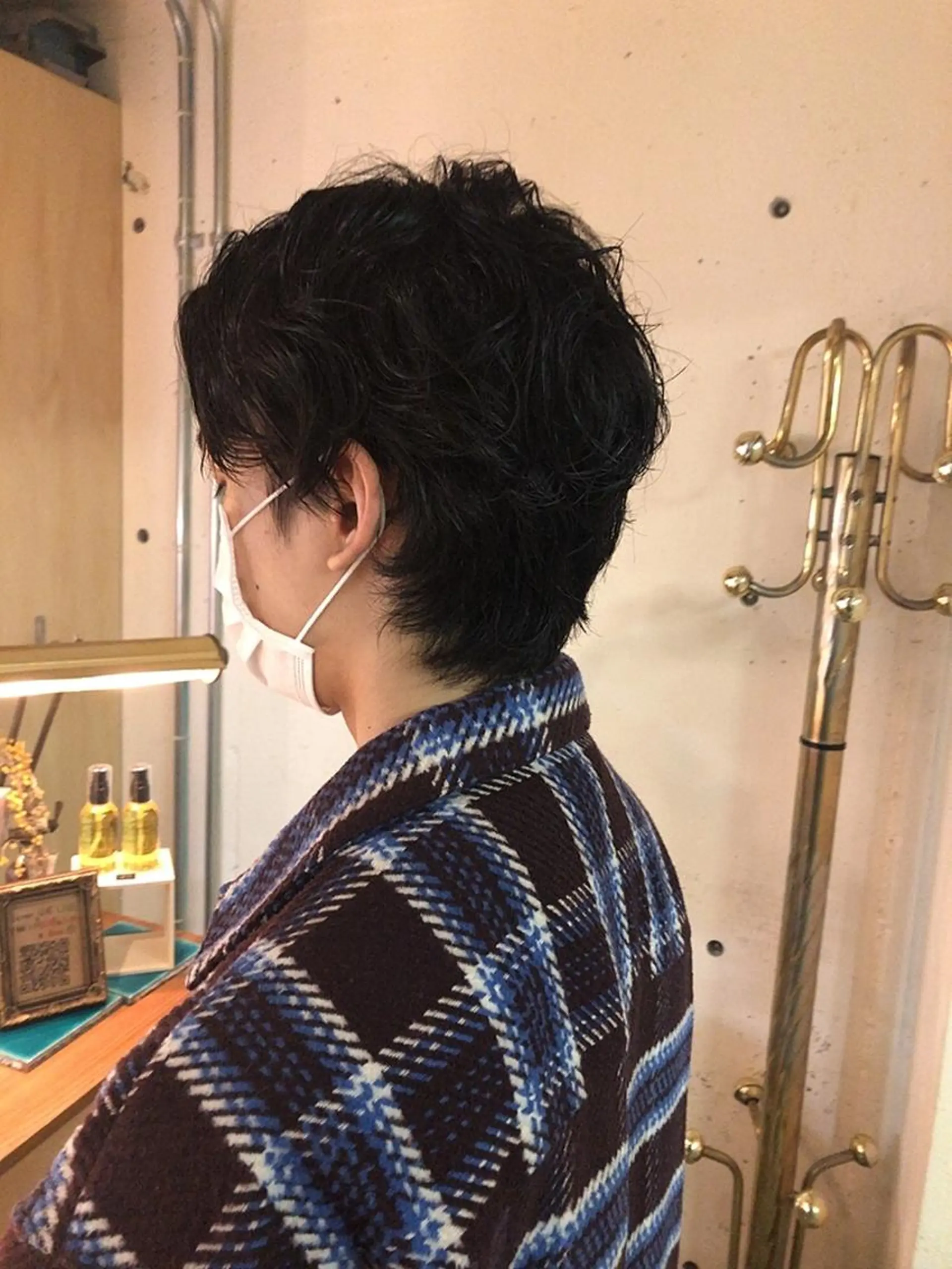 パーマ メンズ メンズパーマ メンズウルフカット ウルフカット パーマ美容師 hanaのヘアスタイル