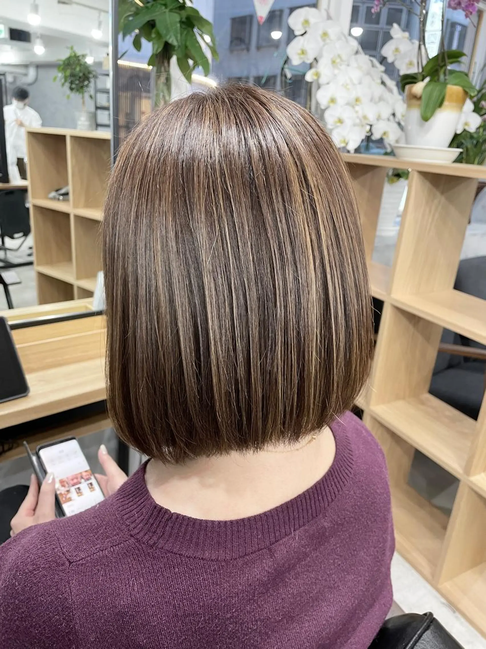 ミディアム カット ヘアカラー MICO hairのヘアスタイル