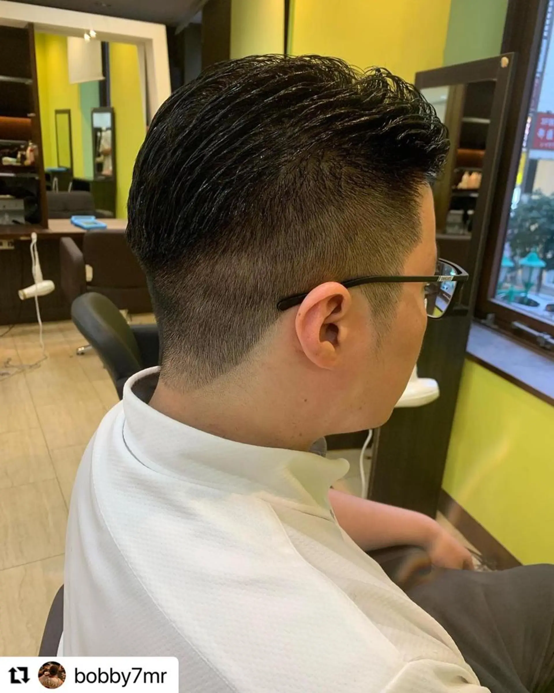 ミディアム カラー メンズ ミディアムパーマ フェードカット メンズパーマ 🩷Eny terrace🩷のヘアスタイル