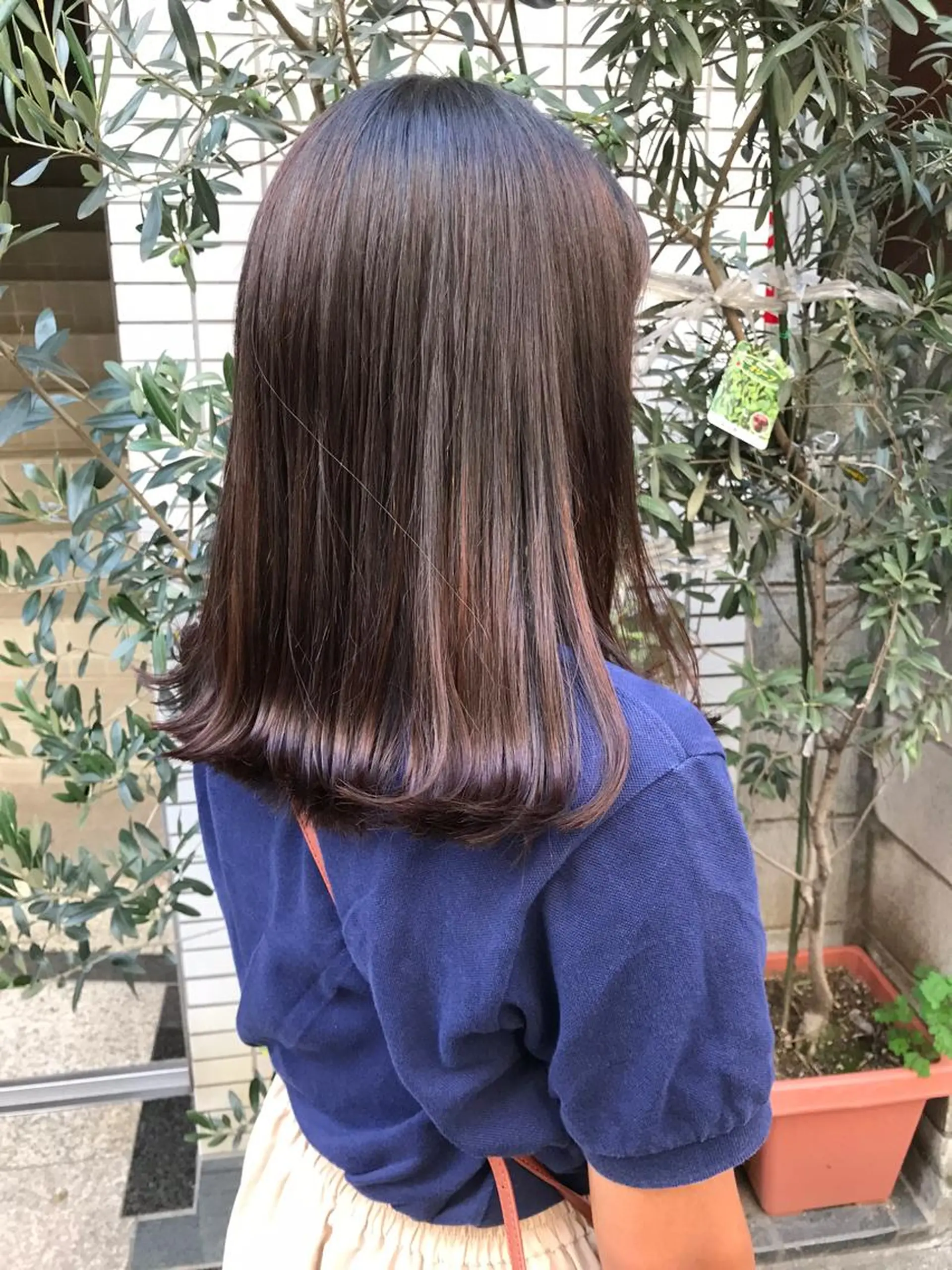 ミディアム カラー ヘアアレンジ 🫧透明感カラー/ ボブ/小笠原汐海🪽のヘアスタイル