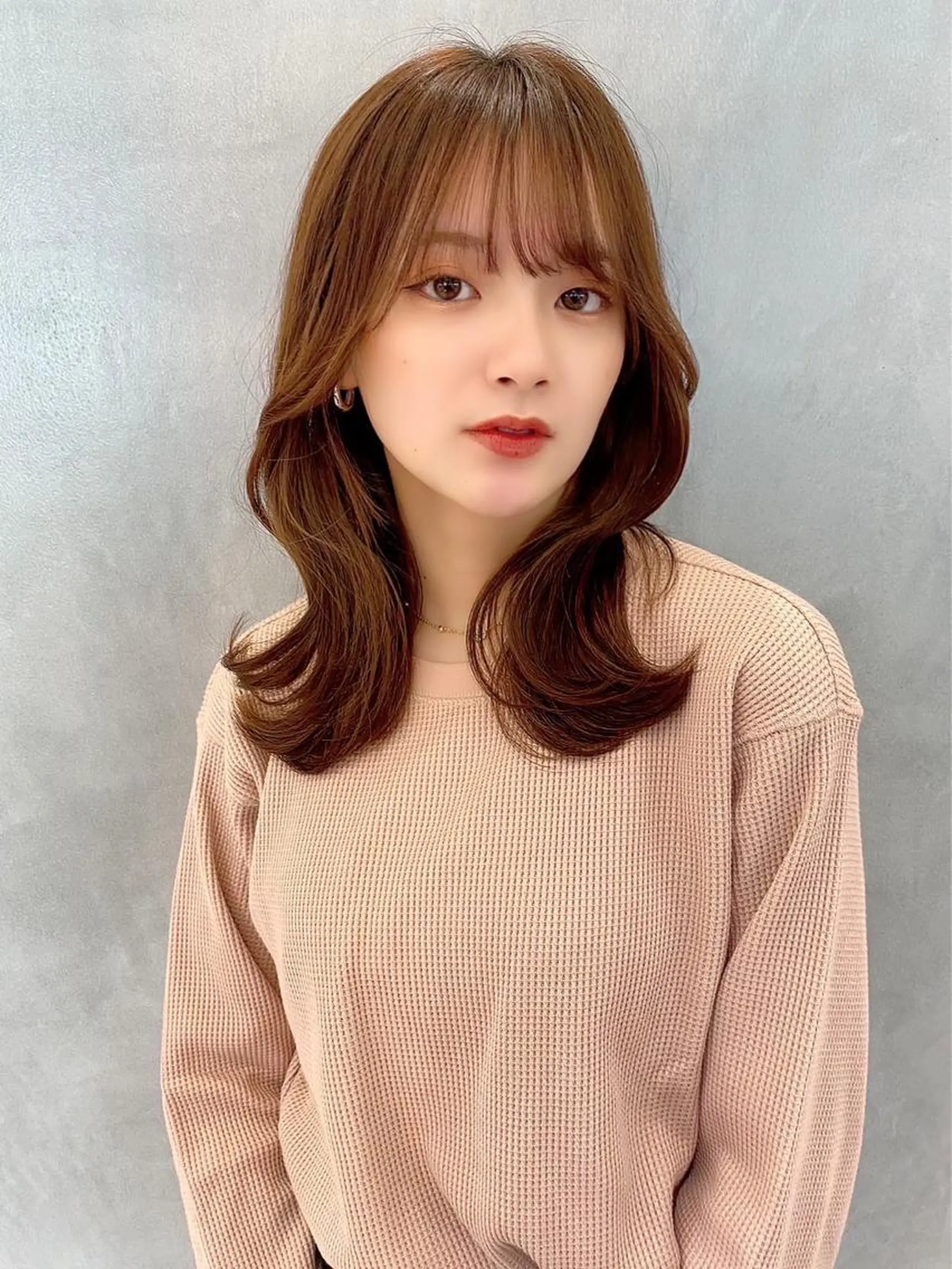 セミロング カット ヘアカラー トリートメント ‎🤍髪質改善‎🤍 レイヤーカット‎🤍のヘアスタイル