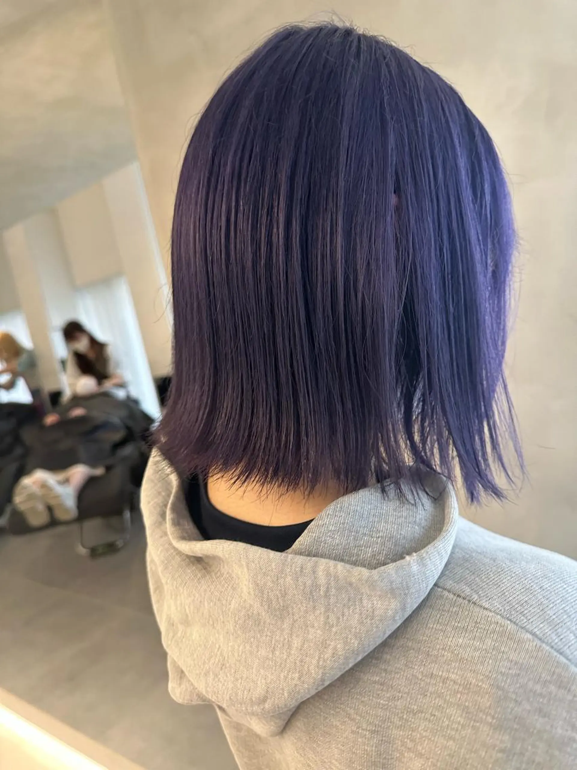 ミディアム カラー ラベンダーカラー ヘアカラー トリートメント ヘッドスパ ヘアセット オリーブ透明感カラー 表参道/MIKUのヘアスタイル