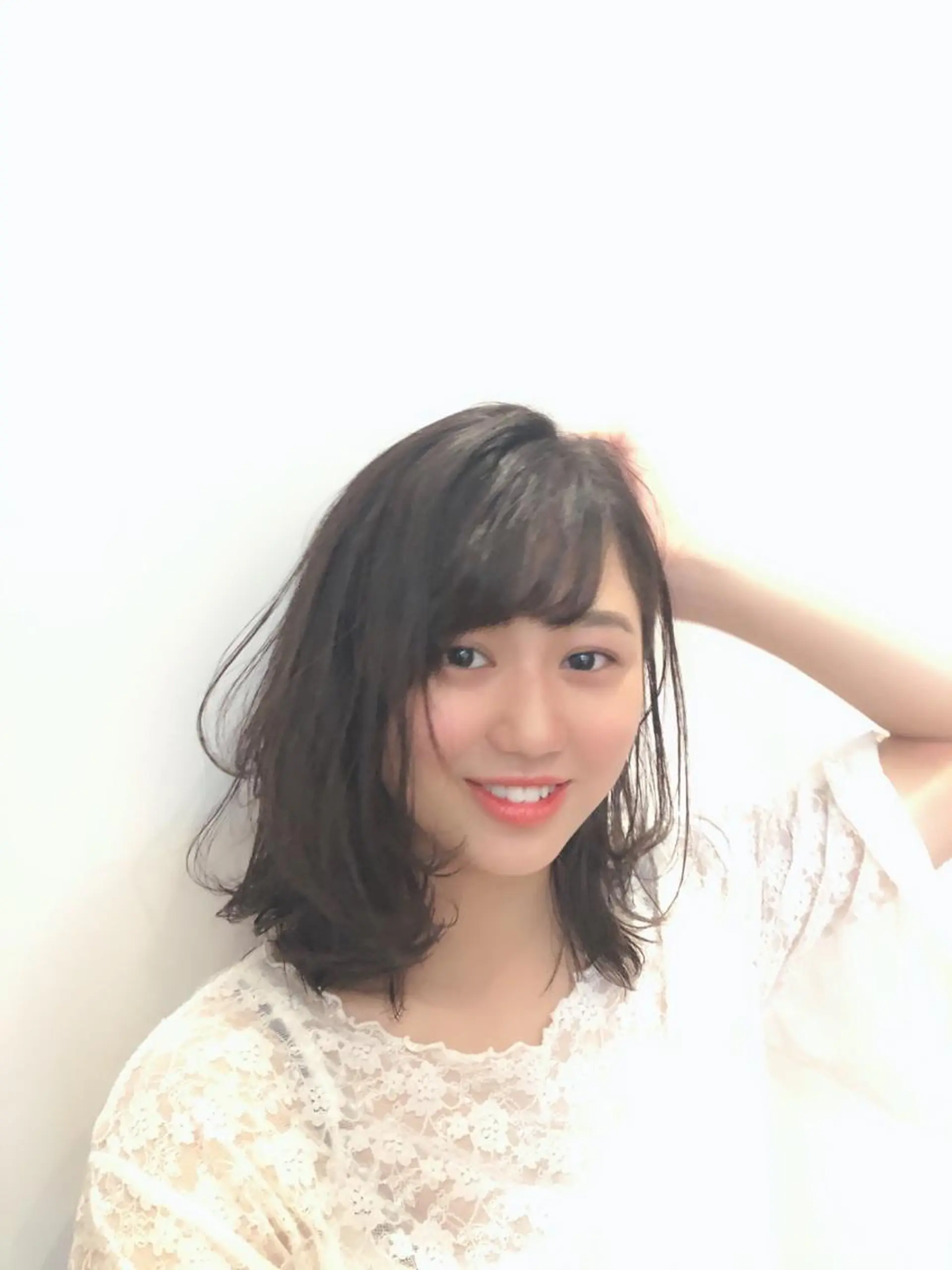 ミディアム カット 縮毛矯正 トリートメント 🎖大人ショート🎖 河越守のヘアスタイル