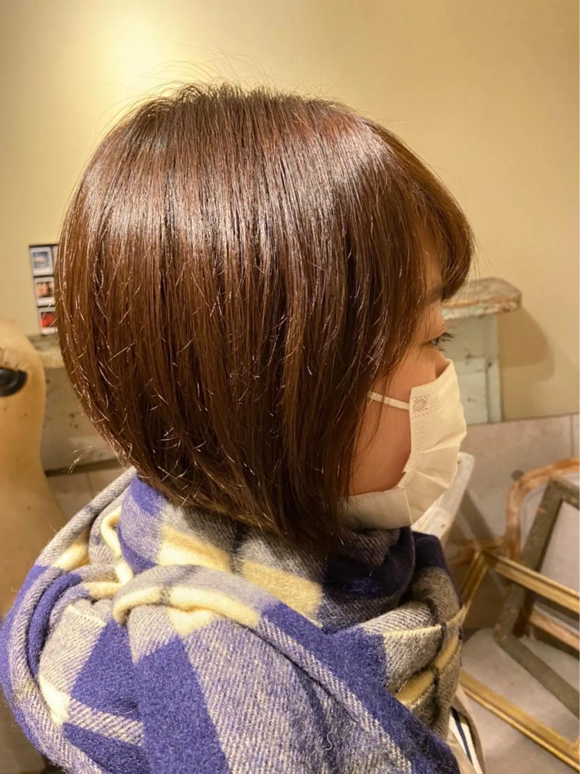 カラー ブラウンカラー ヘアカラー トリートメント FERIAあべの KARINのヘアスタイル