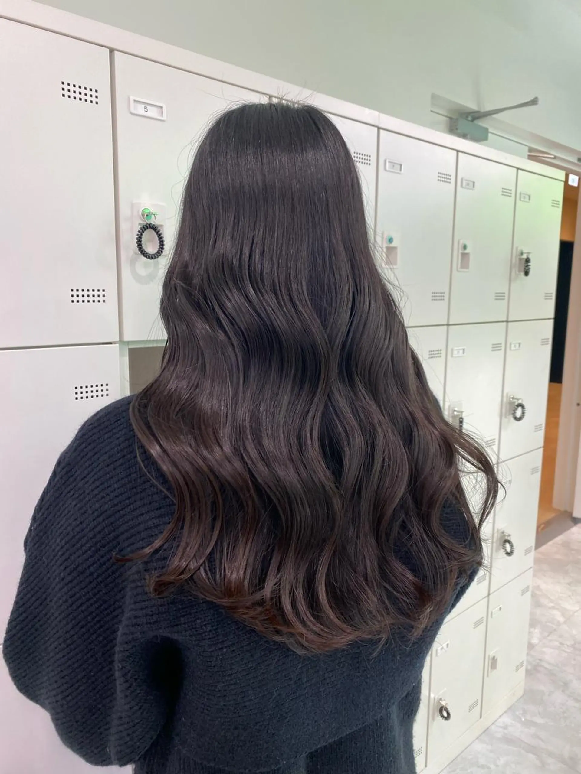 ロング カラー 🌼リナ🌼赤み消し オリーブ/ブラウンのヘアスタイル