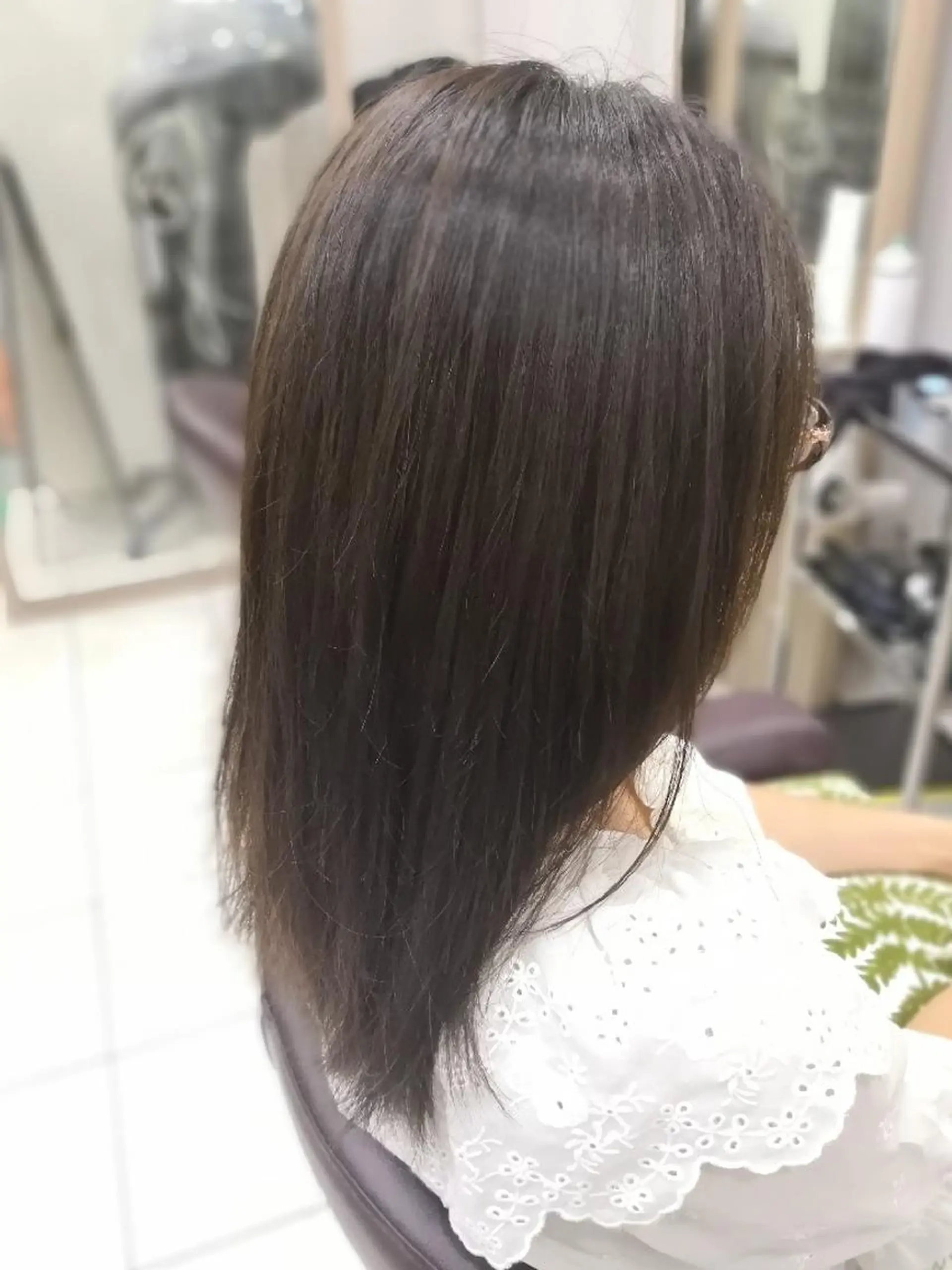 セミロング 🩶ハイライトカラー 🩶ASH西葛西鈴木のヘアスタイル