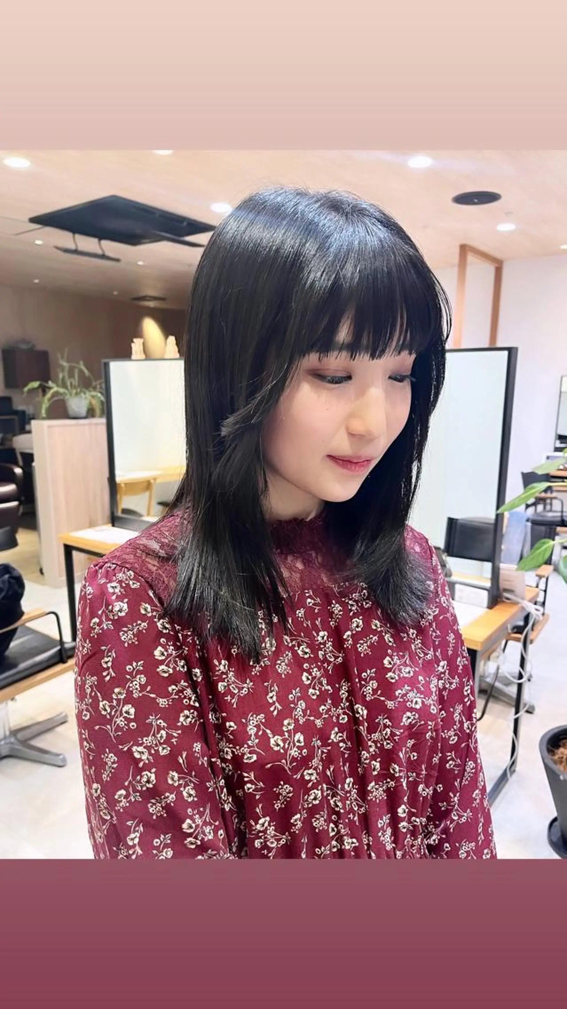ミディアム 産休中です 艶カラー♡オカのヘアスタイル