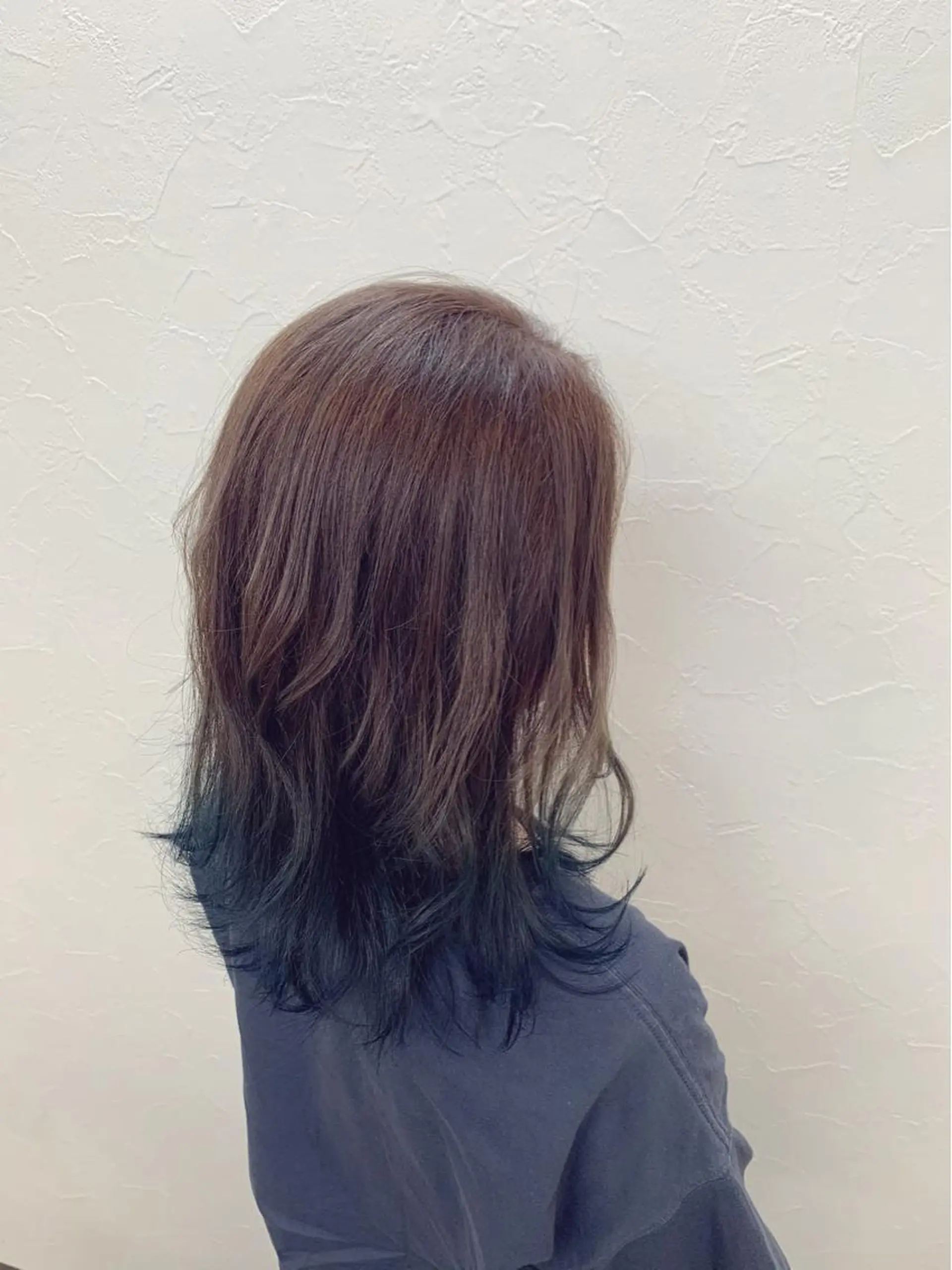 ミディアム カラー 菅沼 まみのヘアスタイル