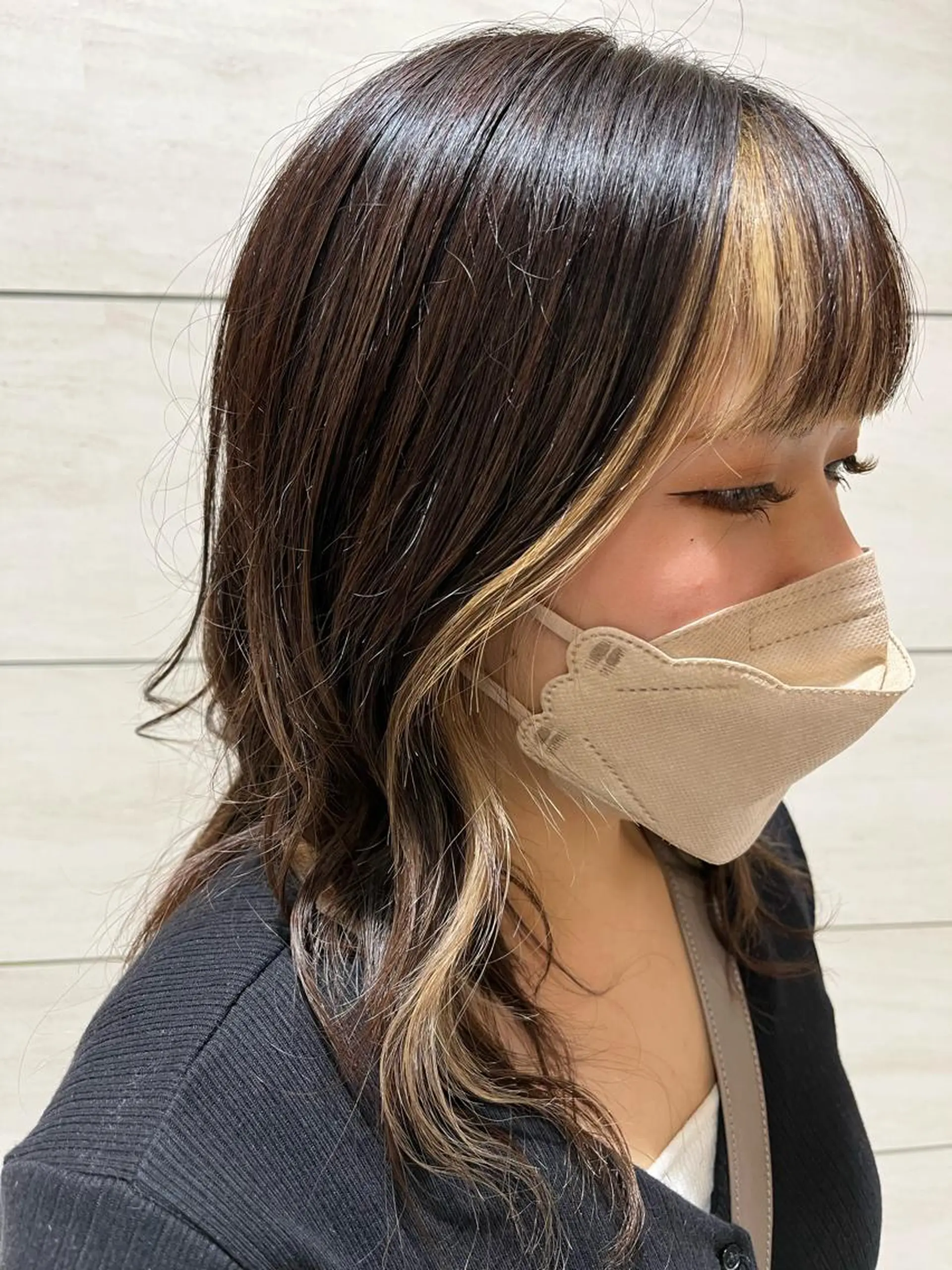 ミディアム カラー noll【今池駅前】 池田碧花のヘアスタイル